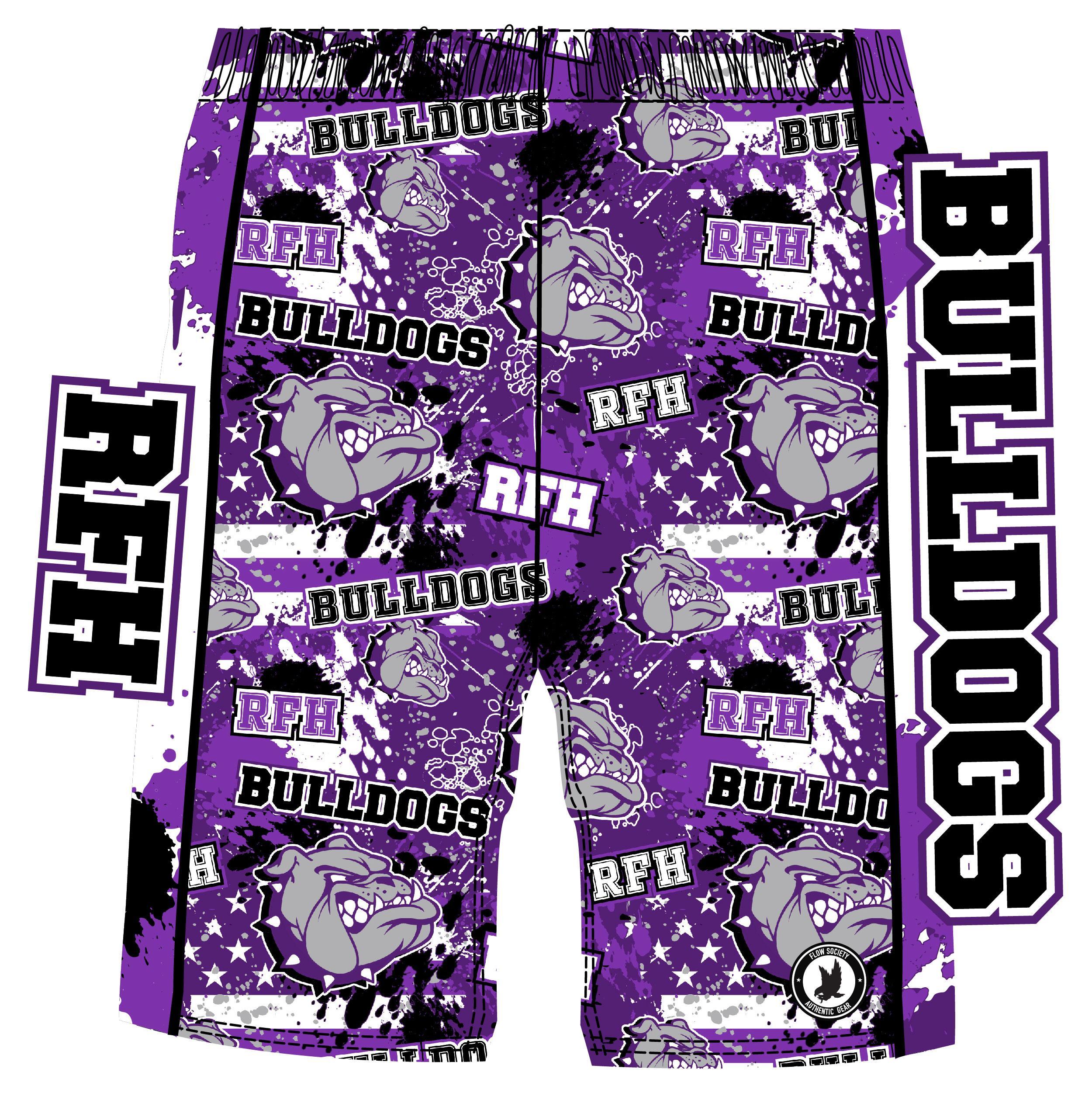 RFH Bulldogs Youth & Adult Short Sleeve T-Shirt - Comfortable Cotton Tee for Men, Women & Kids - Perfect for Sports, Casual Wear & Fan Apparel