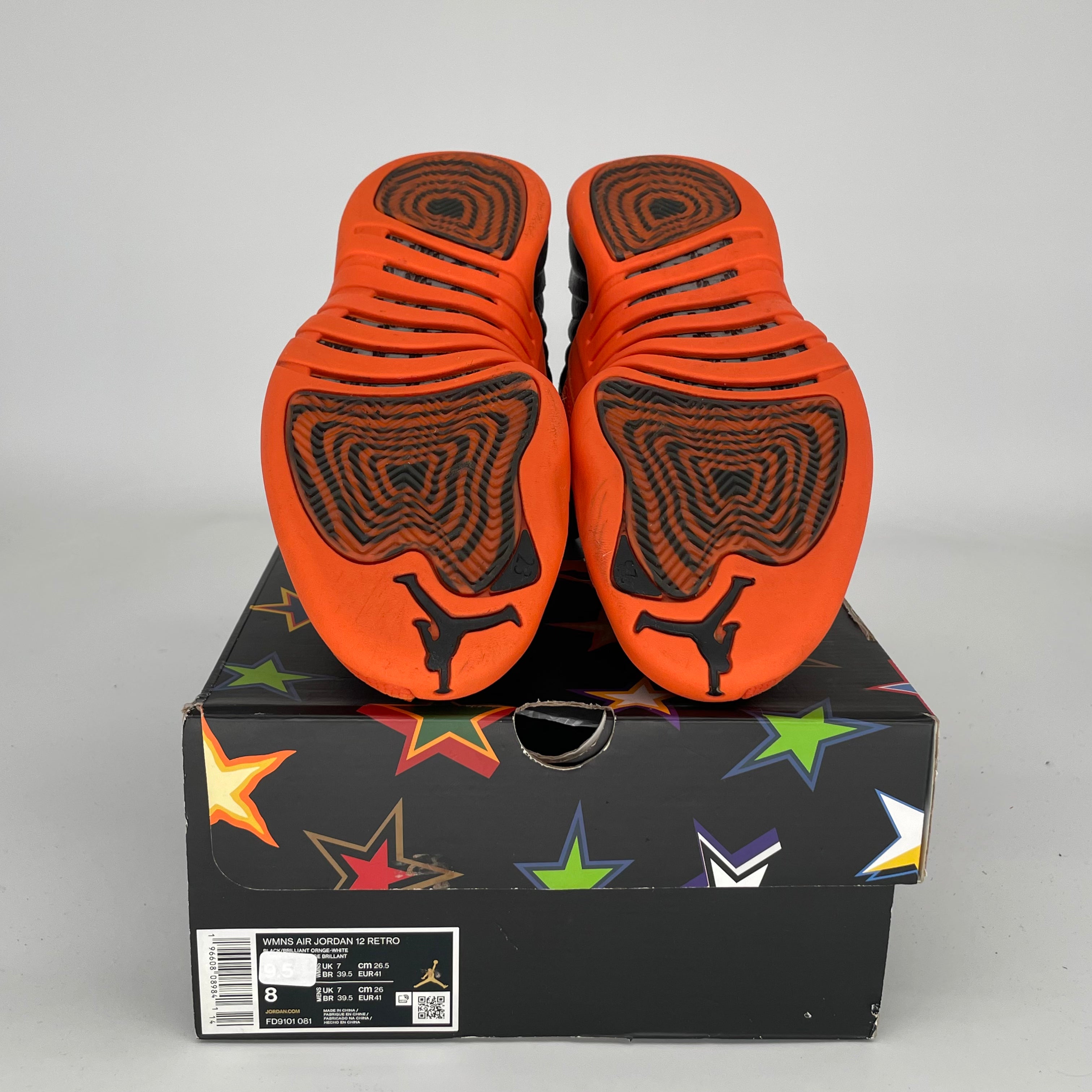 AIR JORDAN 12 WNBA All-Star Basketball Shoes - Brilliant Orange (Women's Size 8/9.5W) FD9101-081 | Perfect for Basketball Games, Streetwear & Sneaker Collection