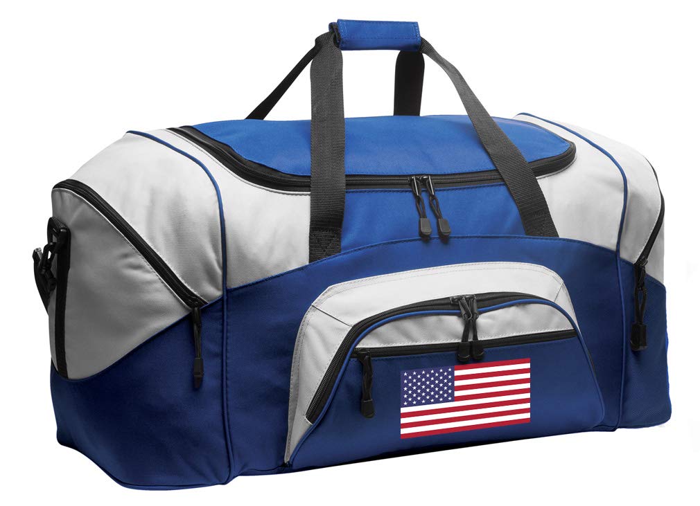 American Flag Suitcase Duffle Bag - Large USA Flag Travel Luggage for Sports, Gym, Camping & Outdoor Adventures