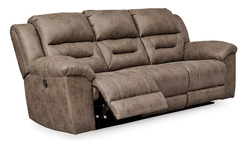 Stoneland Manual Recliner Sofa - Comfortable Upholstered Living Room Furniture for Relaxing & Lounging | Perfect for Home Theater, Gaming & Family Movie Nights