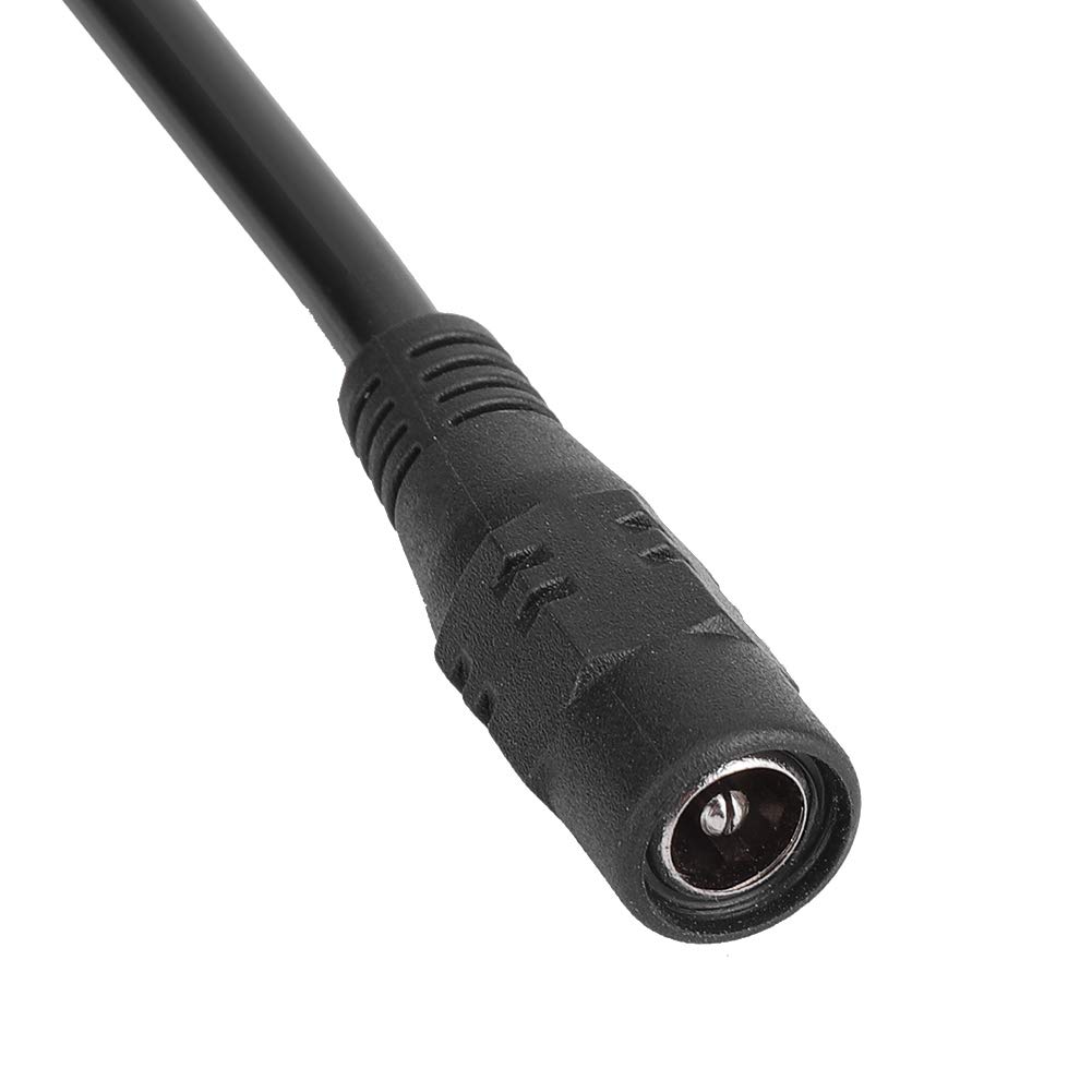 SYH&AQYE 8-Way Power Splitter Cable - 5.5mm x 2.1mm Male to Female DC Power Cord - 1 Female to 8 Male Y Adapter for CCTV Cameras, LED Strip Lights, Security Systems - Perfect for Home/Office Surveillance & DIY Lighting Projects