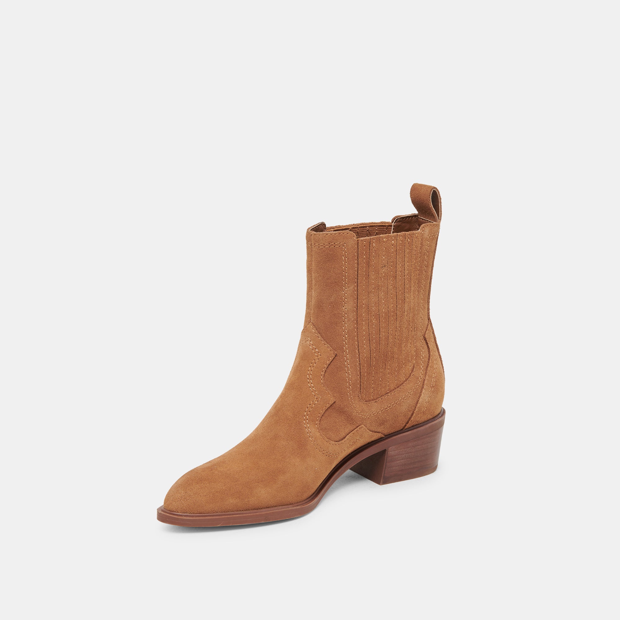 BRYLEE H2O Waterproof Booties for Women - Brown Suede Ankle Boots - Comfortable & Stylish for Rainy Days, Outdoor Walking and Casual Wear