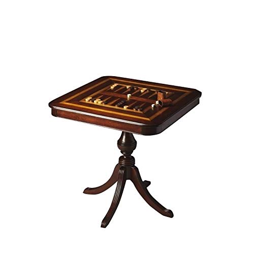 Beaumont Lane Cherry Wood Game Table - Premium Dining & Poker Table for Home & Game Room - Perfect for Family Gatherings & Game Nights