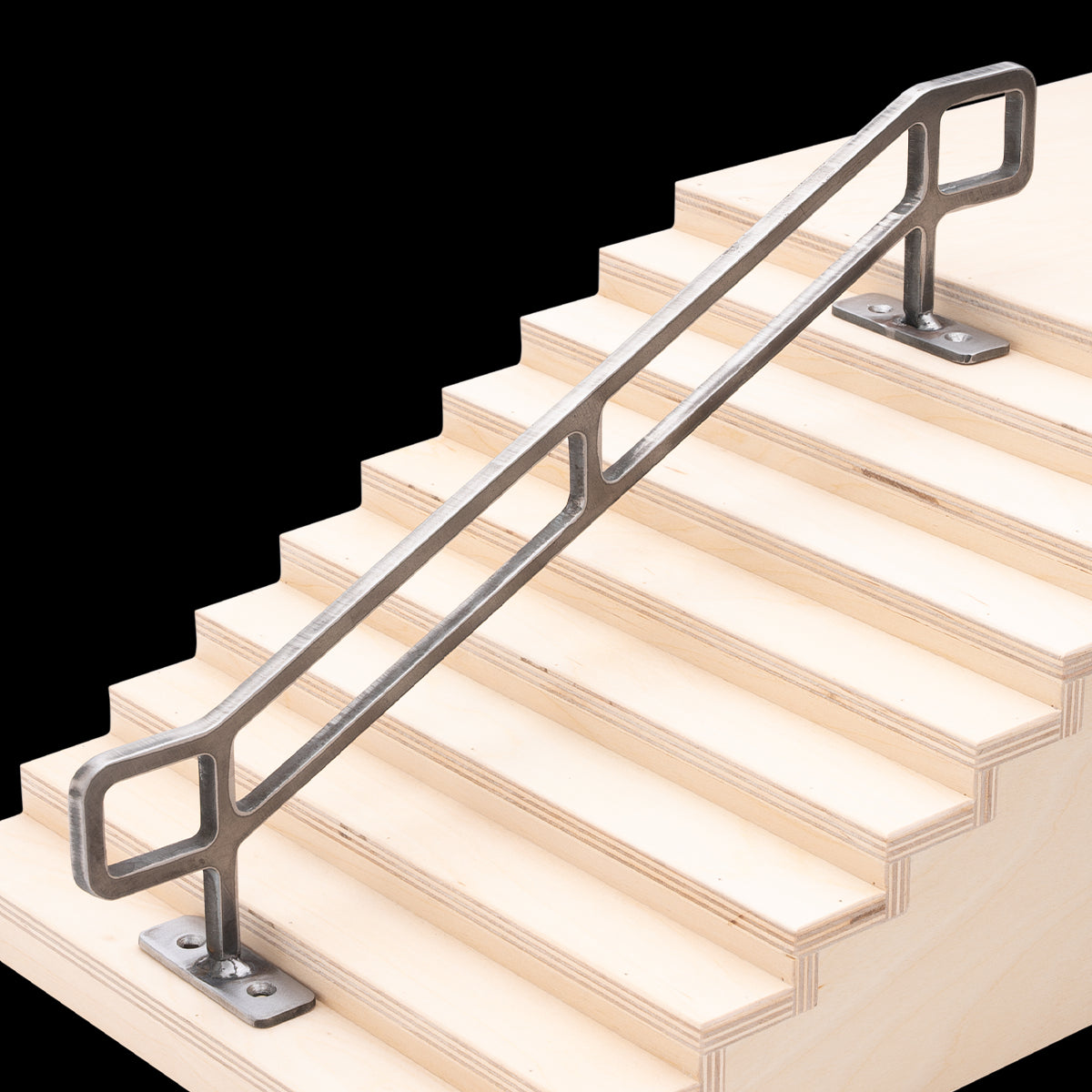 Grind Right Fingerboard Rail - Square 10 Stair Kink Rail for Tech Deck Skateboarding | Perfect for Finger Skateboard Tricks & Practice at Home or Office