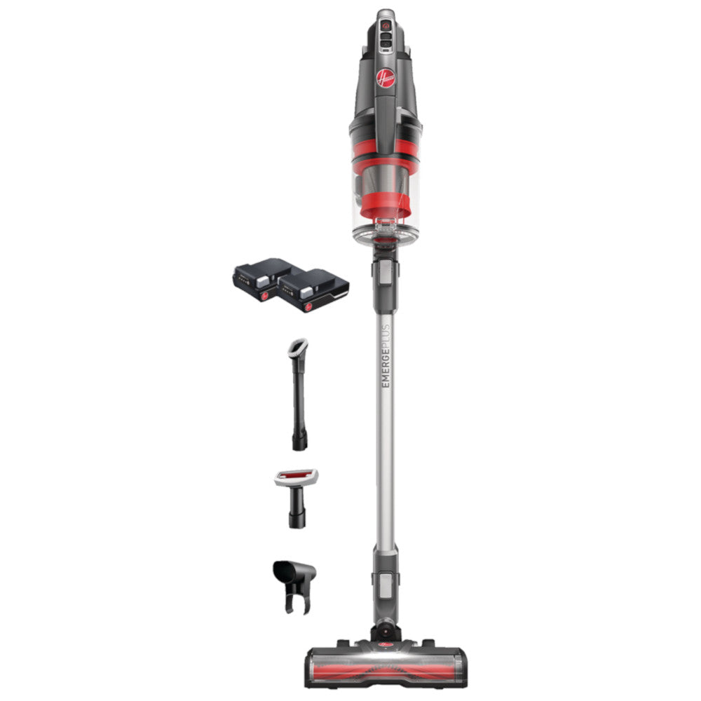 HOOVER BH53641VDE ONEPWR® Emerge+ Cordless Stick Vacuum Cleaner with 2 Batteries | Lightweight & Powerful | Ideal for Hard Floors & Carpets | Home & Pet Hair Cleaning