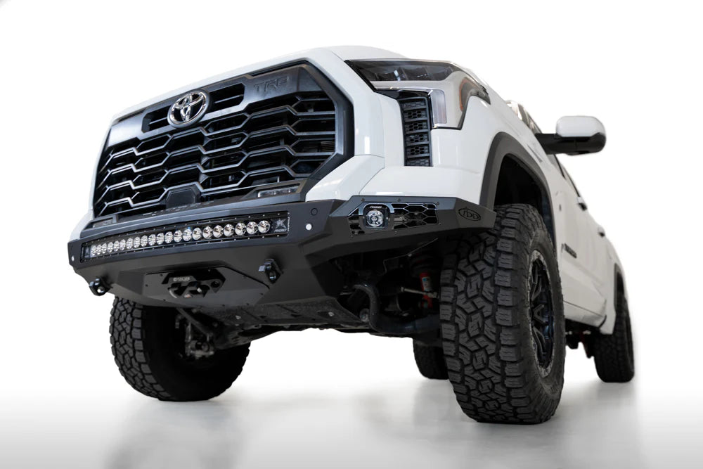 2022+ Toyota Tundra Stealth Fighter Winch Front Bumper - Heavy Duty Off-Road Bumper for Truck Protection & Recovery | Perfect for Off-Roading, Overlanding & Truck Customization