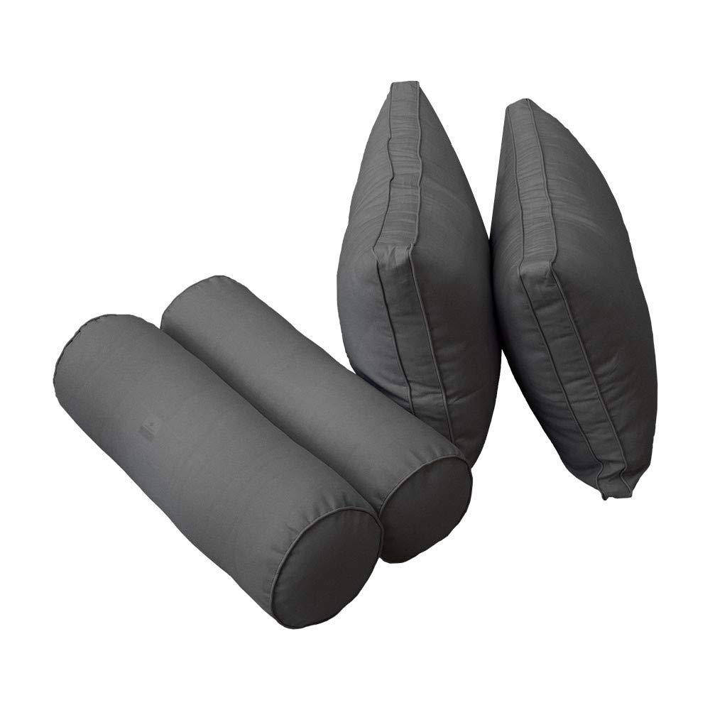 5-Piece Outdoor Daybed Cushion Set with Bolster Pillows - Crib Size AD003 | Waterproof & Comfortable for Patio, Poolside, Garden Lounge