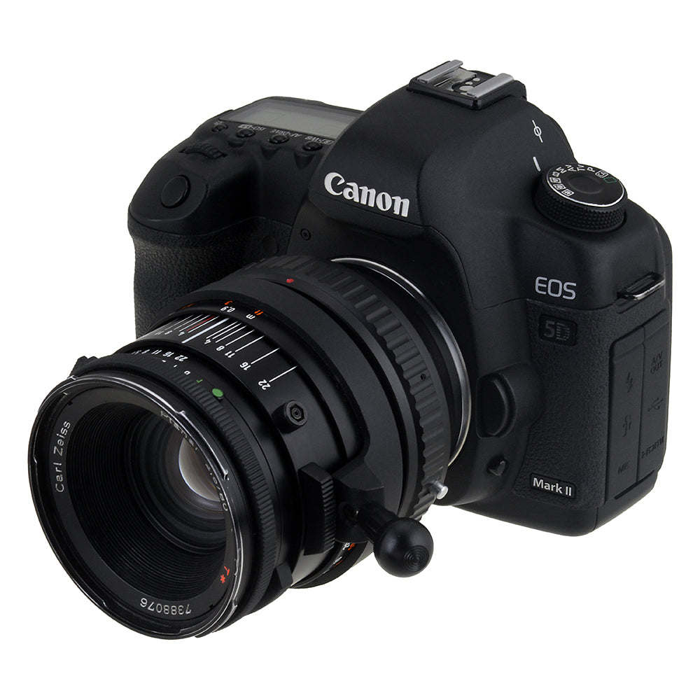 Fotodiox Lens Mount Adapter - Hasselblad V to Canon EOS EF/EF-S Adapter with v10 Focus Chip - Compatible with DSLR Cameras for Professional Photography & Videography