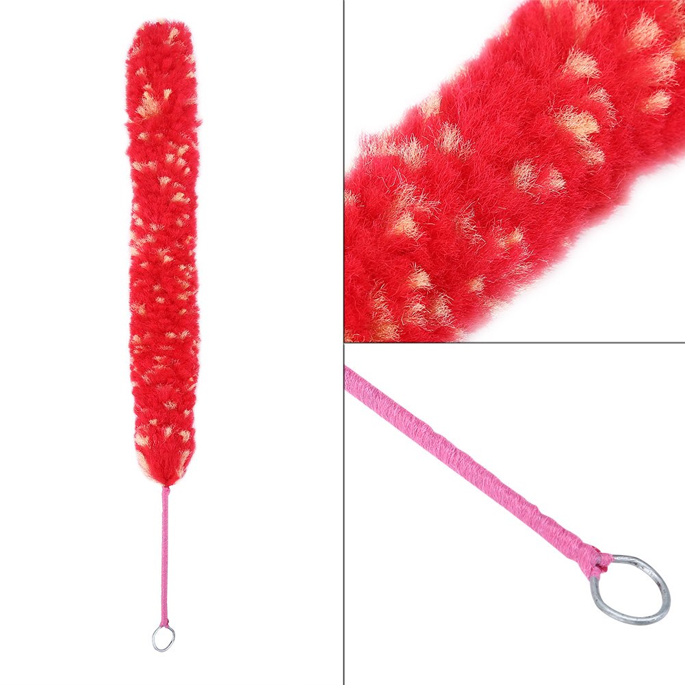 Premium Nylon Flute Cleaning Brush - Durable & Practical Flute Cleaner for Small Bowls with Flutes (Red) - Perfect for Instrument Maintenance & Music Accessories Care