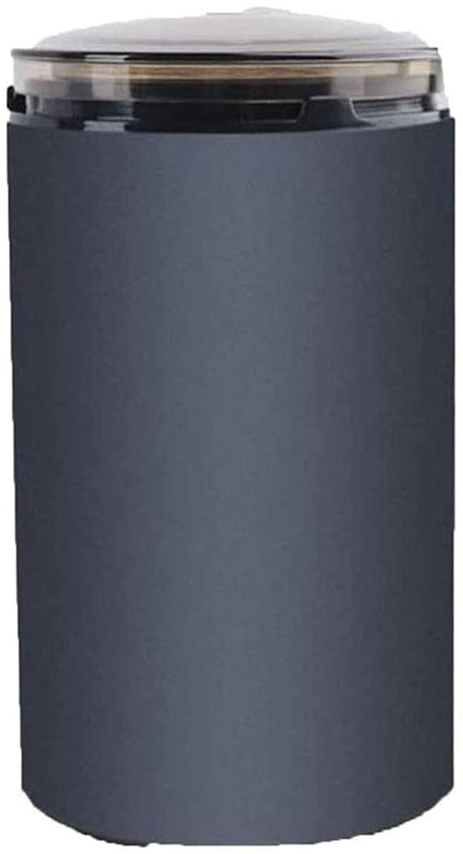 Premium Electric Coffee Grinder - 1.7oz Capacity, Copper Finish & Easy On/Off Button - Includes Cleaning Brush (Blue) - Perfect for Home, Office & Travel Use