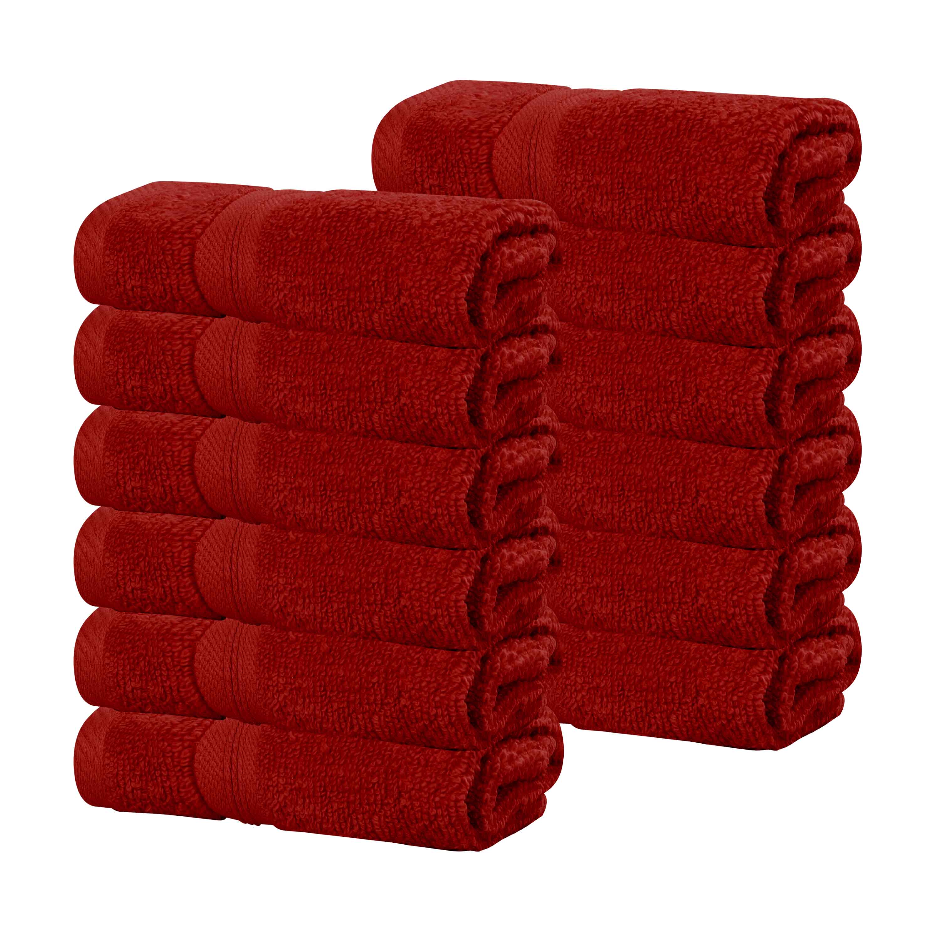 Premium 12-Pack Zero Twist Cotton Face Towels & Washcloths | Ultra Soft, Absorbent & Skin-Friendly | Perfect for Spa, Baby Care & Gentle Exfoliation