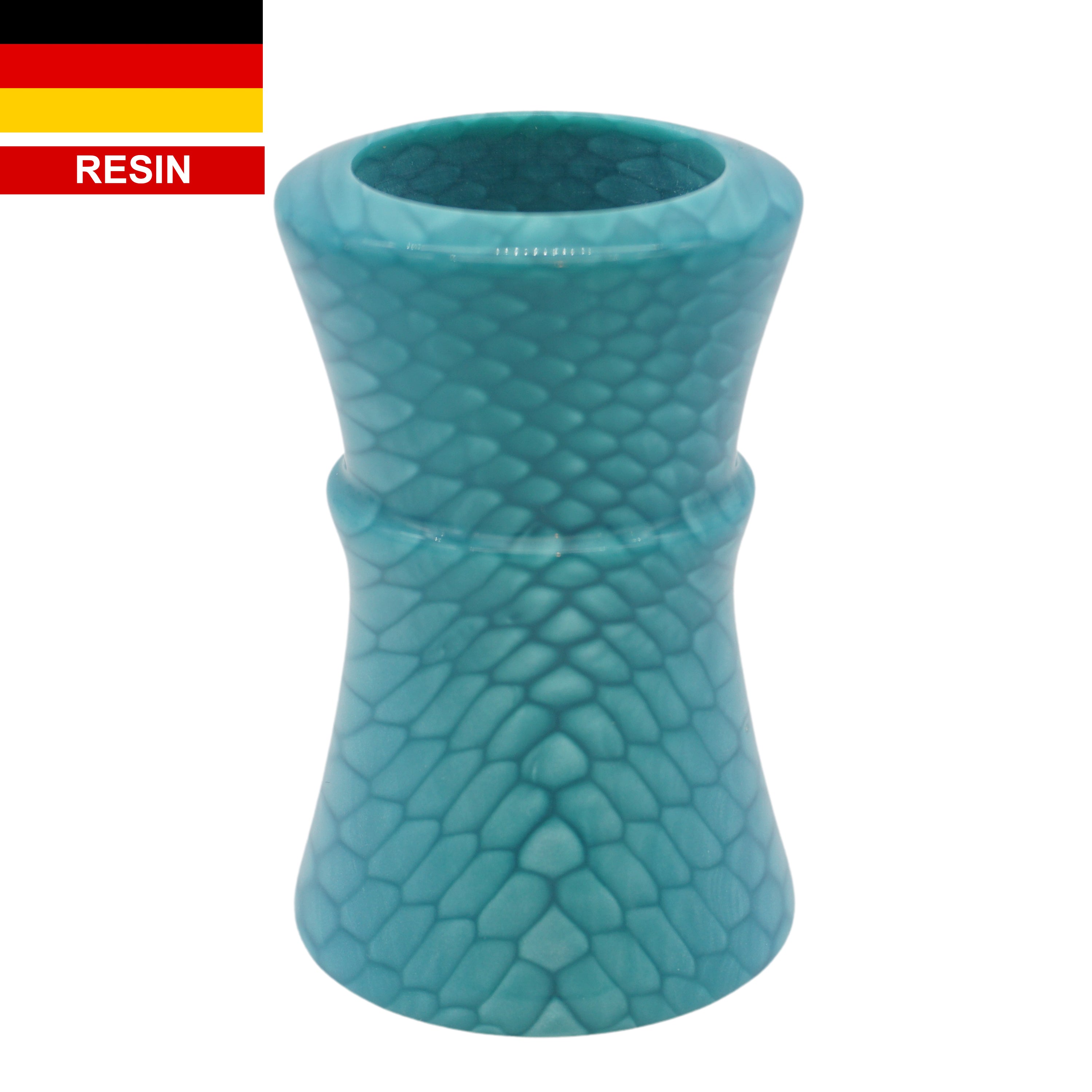 Premium Blue Snakeskin Handmade Shaving Brush Handle - Fits 24mm & 26mm Knots - Perfect for Wet Shaving & Grooming Gifts