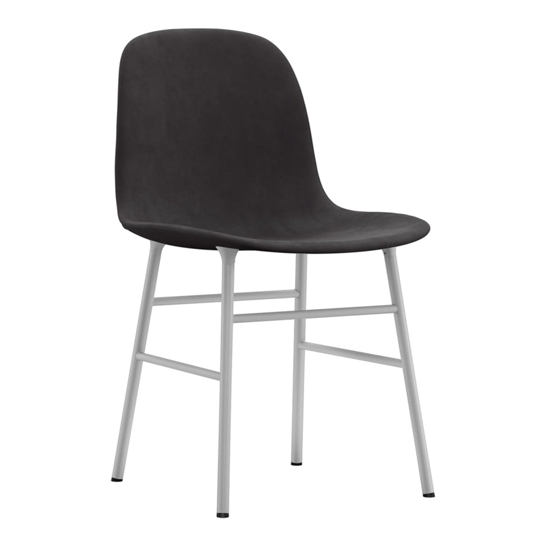 Modern Form Chair with Sturdy Metal Legs & Comfortable Upholstery - Perfect for Home Office, Living Room, or Dining Room Decor