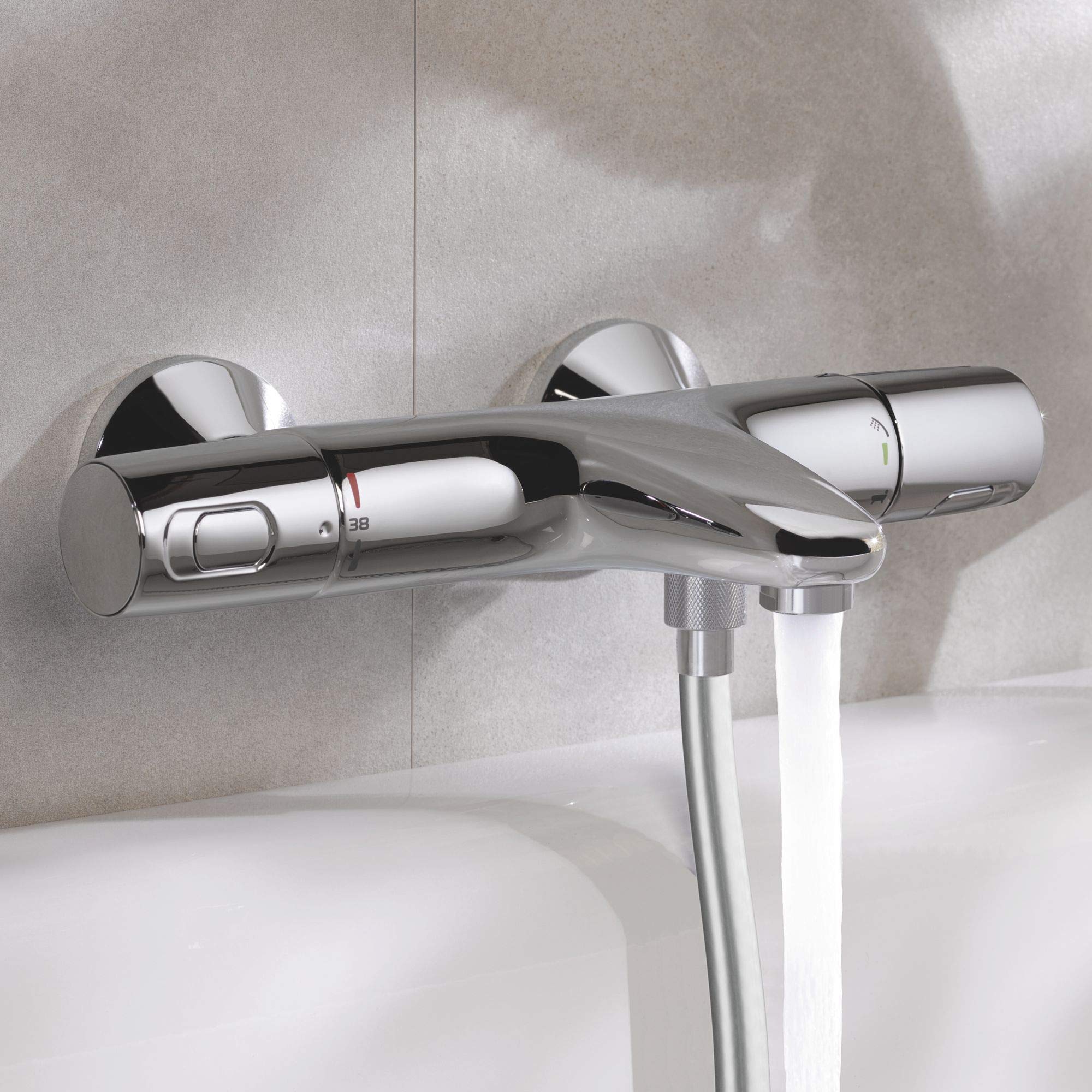 GROHE Precision Trend New Bath Thermostat - Digital Shower System with Temperature Control (Model GRO34227002) for Luxury Bathrooms & Spa-Like Experience