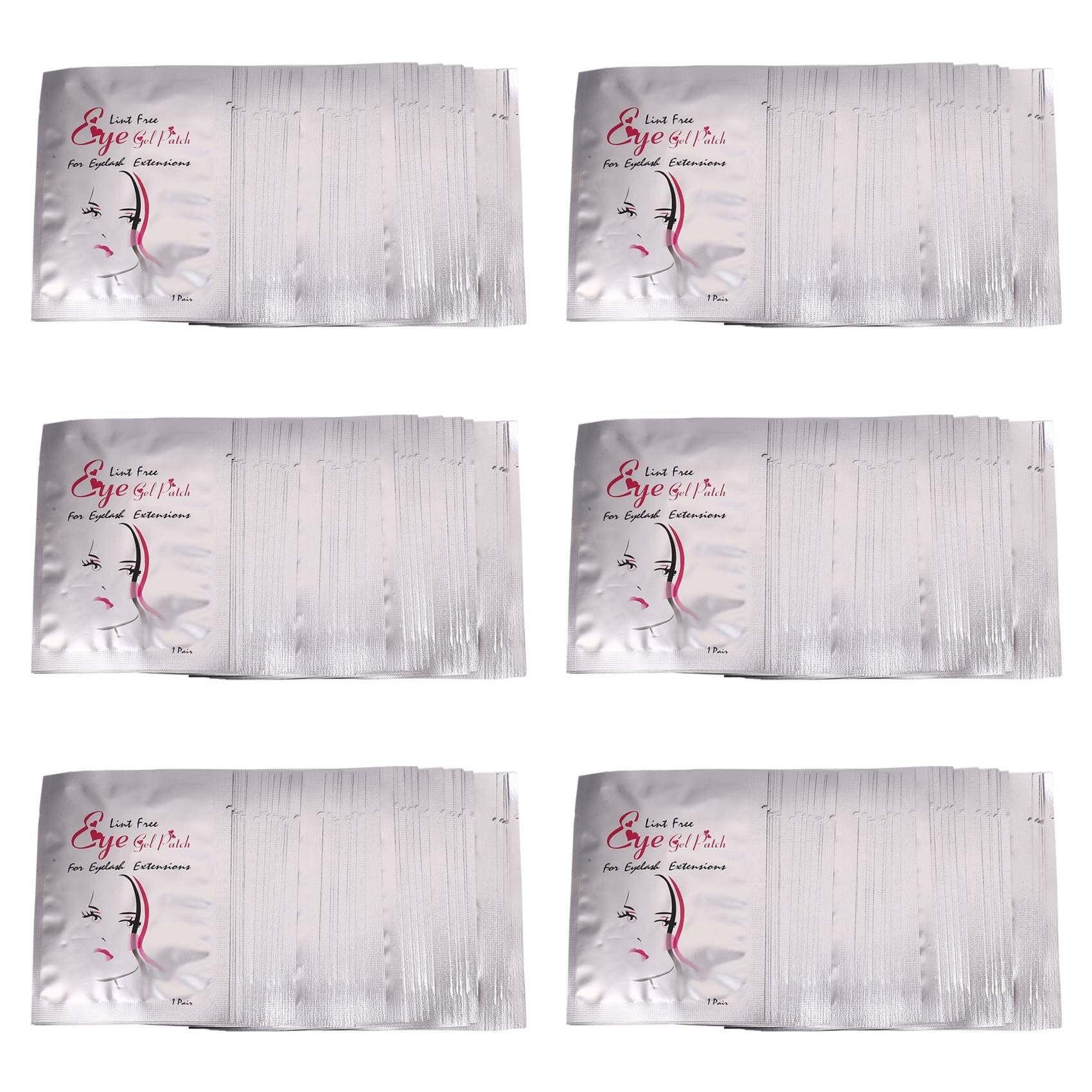 300 Pairs Eyelash Extension Under Eye Gel Pads - Non-Woven Makeup Patches for Professional Lash Extensions & Sensitive Eye Protection - Perfect for Salons, DIY Beauty & At-Home Lash Applications