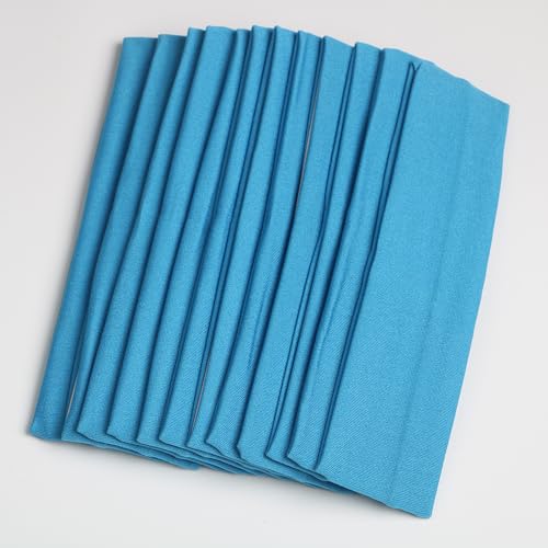 12pcs blue yoga sport headband