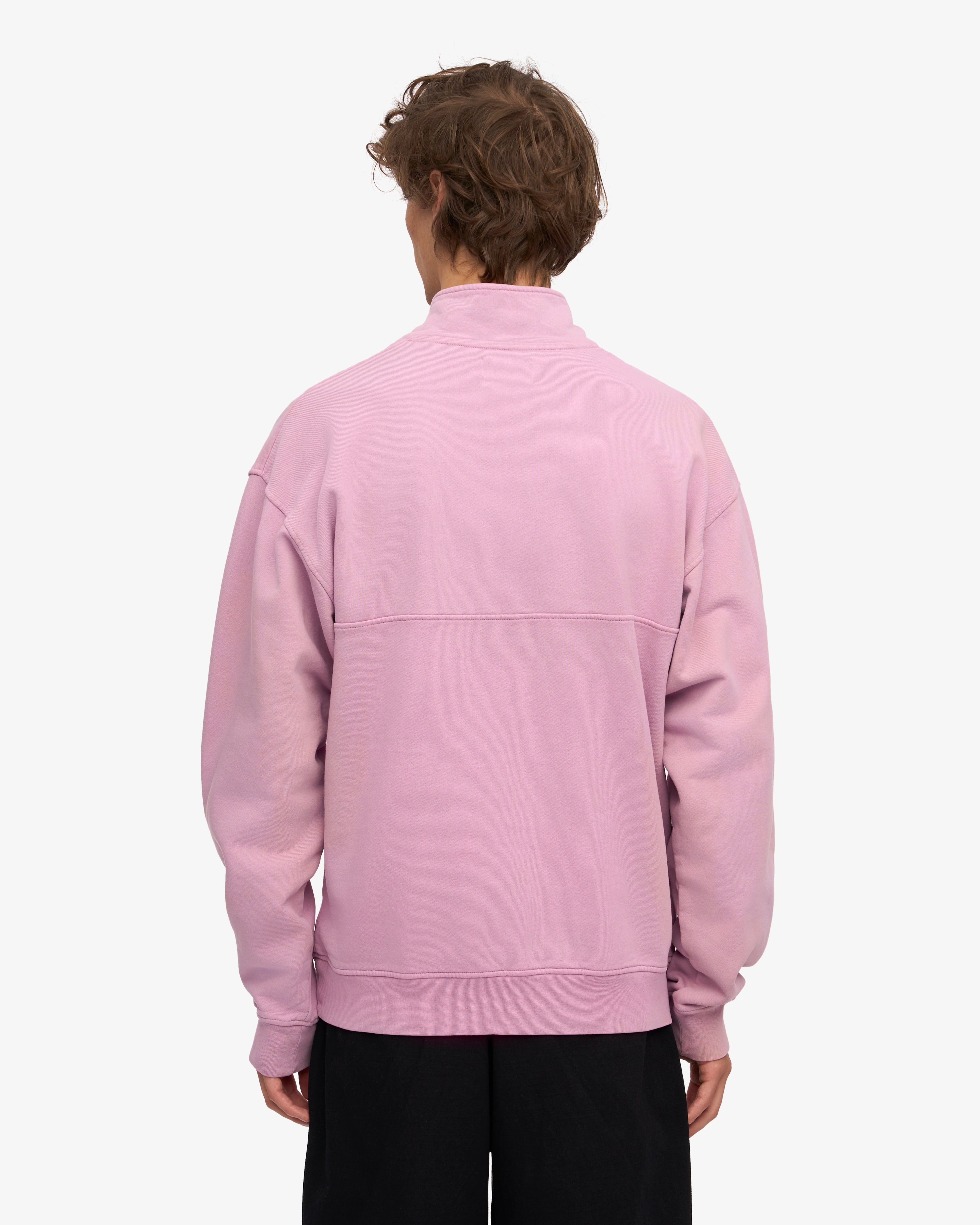 Organic Quarter Zip Sweater - Soft Cherry Blossom Print Pullover for Women | Perfect for Spring Outfits, Casual Wear & Office Attire