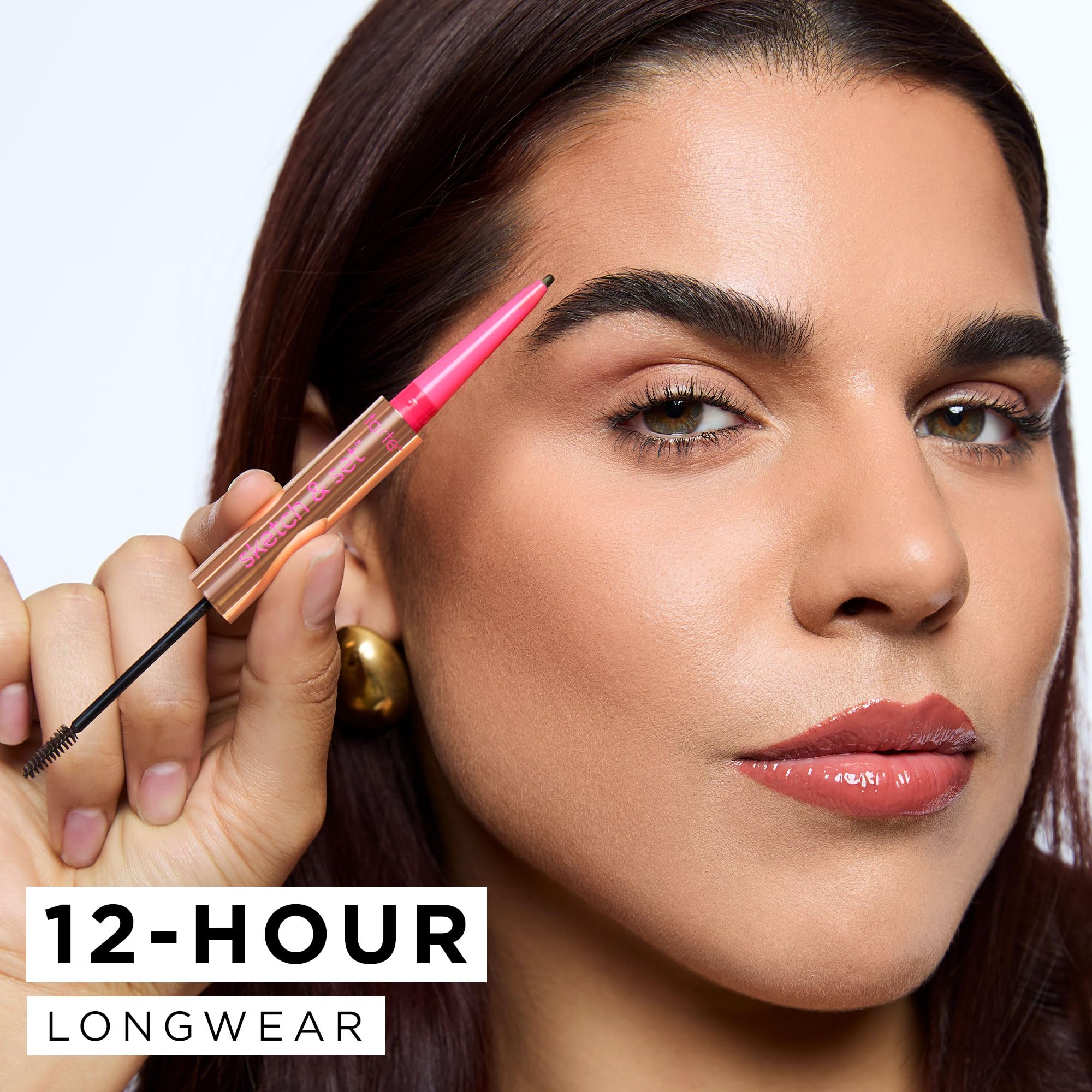Tarte Big Ego Sketch & Set Brow Pencil with Tinted Gel - Waterproof Eyebrow Pencil for Natural Looking Brows - Perfect for Everyday Makeup & Professional Styling
