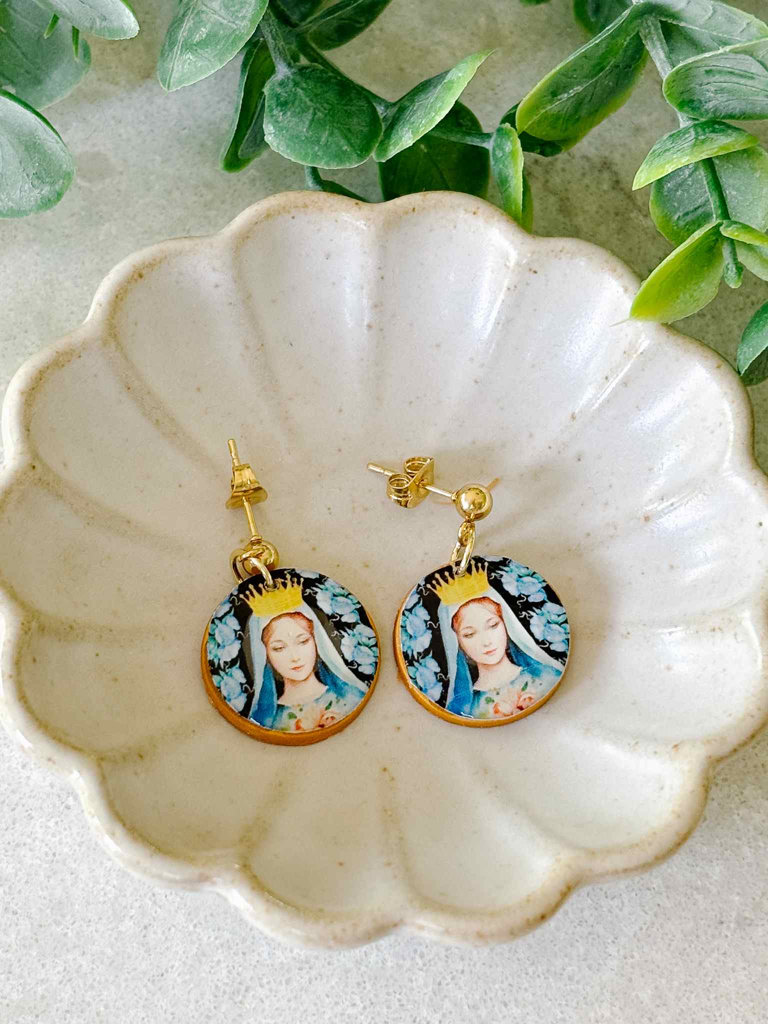 Handmade Queen Mary Earrings - Vintage Style Dangle Earrings for Women, Perfect for Weddings, Parties & Special Occasions