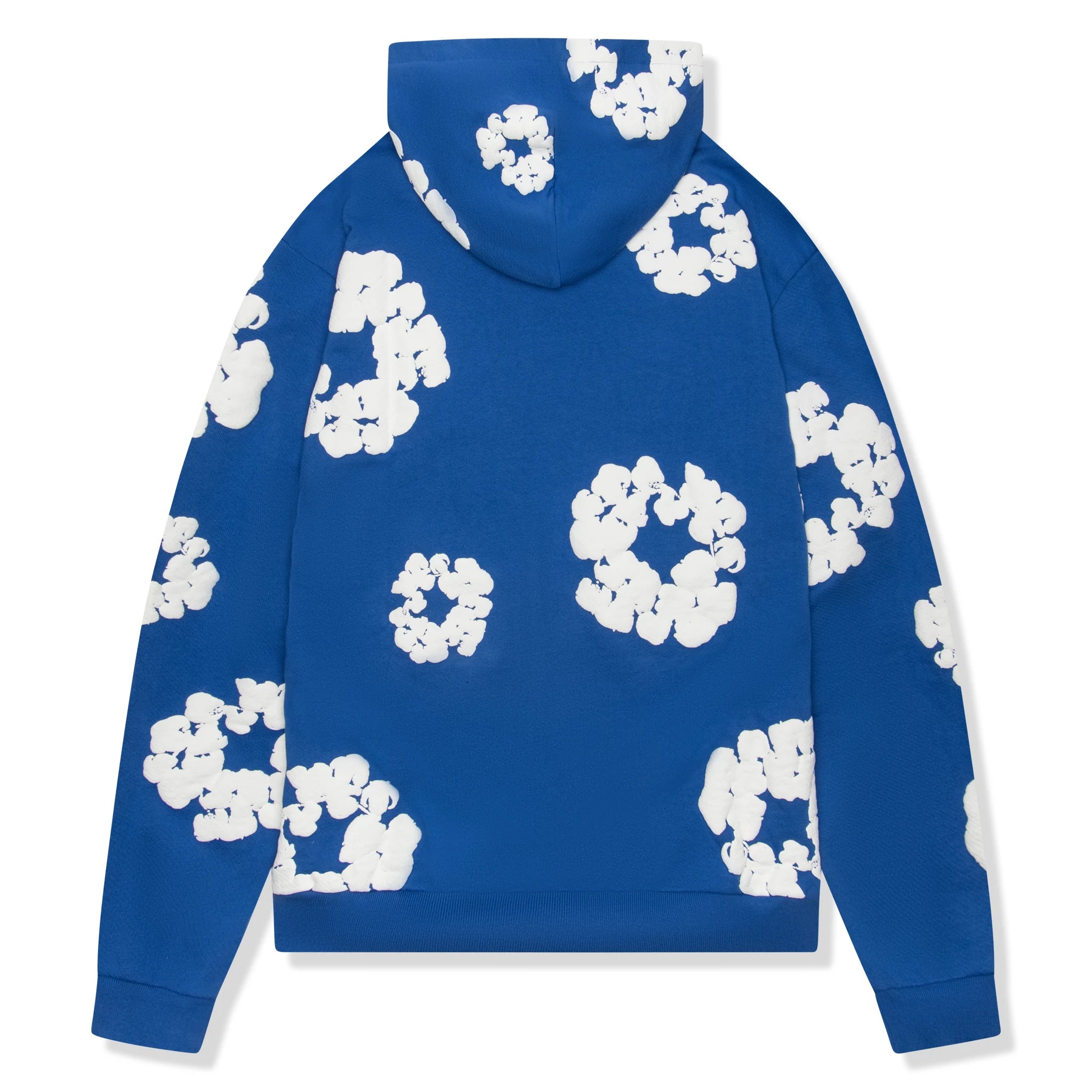Denim Tears Cotton Wreath Hoodie - Royal Blue Pullover Sweatshirt for Men | Streetwear Fashion & Casual Wear