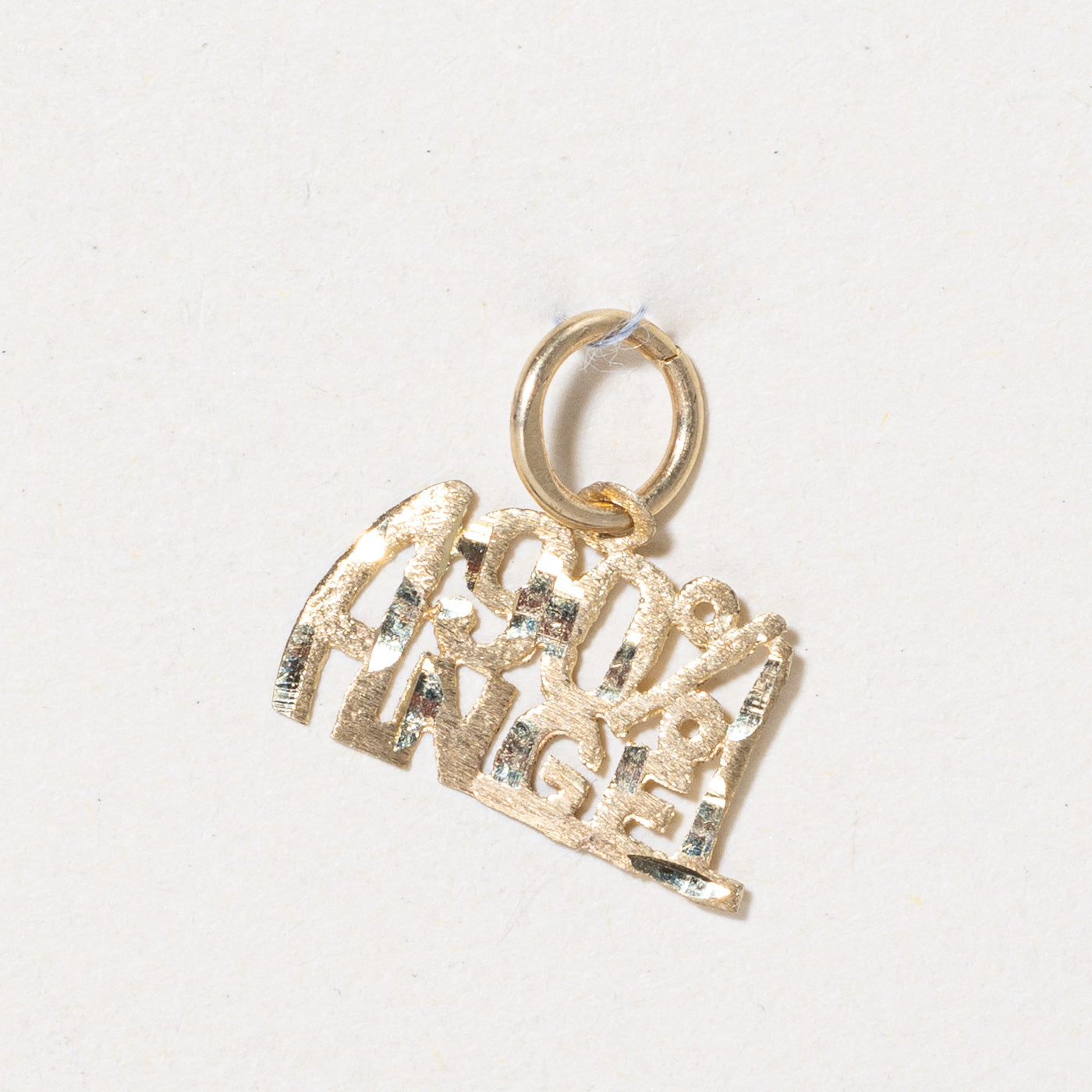 10K Yellow Gold '90% Angel' Charm Pendant - Elegant Jewelry Gift for Women - Perfect for Birthdays, Anniversaries & Special Occasions