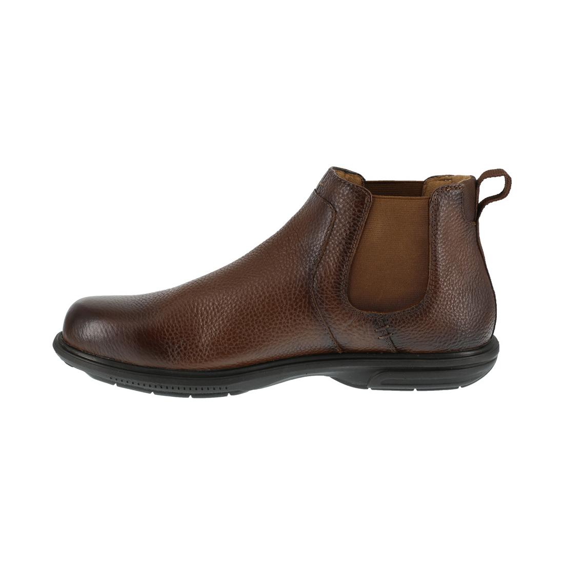 Loedin Steel Toe Pull On Chelsea Work Boot Brown