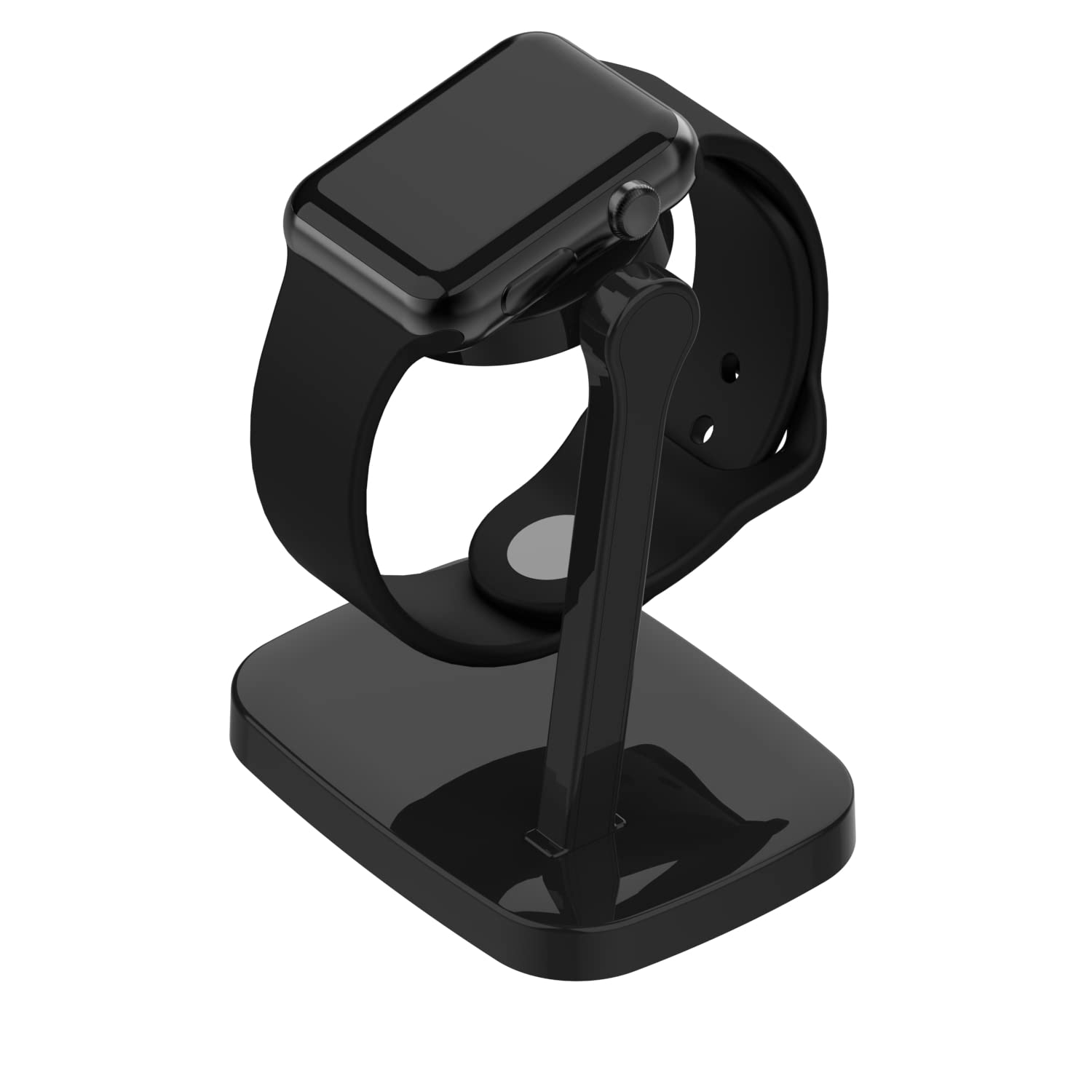 Balerion Magnetic Charging Dock for Apple Watch Series SE/7/6/5 - Fast Wireless Charger with Nightstand Mode - Perfect for Home, Office & Travel Accessories (Black)