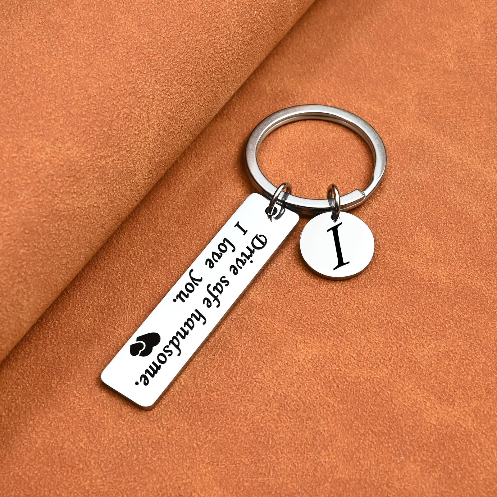 **Personalized Safe Driving Keychain for Men - Custom Engraved Car Safety Gift for Boyfriend, Husband & Dad | Birthday, Valentine's Day, Anniversary Present | Ideal for Commuters, Travelers & Car Enthusiasts | Perfect for Daily Commute, Road Trips, Office & Key Organization | Promotes Safe Driving Awareness | Great Gift for Drivers, New Car Owners & Safety-Conscious Professionals | Use for Everyday Carry, Gifting, and Safe Driving Reminders**
