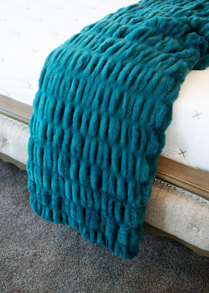 Cozy Hugs Deep Lake Blanket - Ultra Soft & Warm Fleece Throw for Bed, Couch, and Travel - Perfect for Winter Nights, Camping, and Relaxation