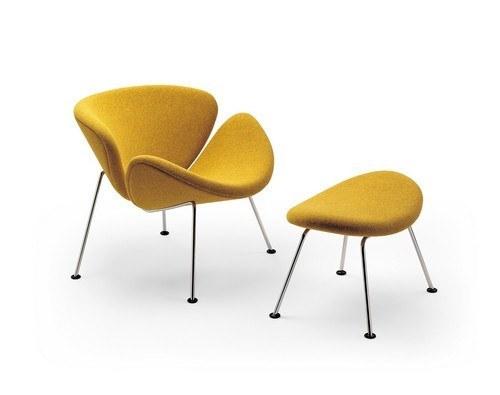 Pierre Paulin Orange Slice Chair by Artifort - Mid-Century Modern Lounge Chair for Living Room, Office & Reading Nook - Iconic Design Furniture for Home Decor