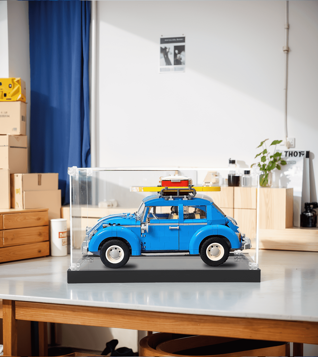LEGO Creator Volkswagen Beetle 10252 Display Case - Clear Acrylic Protection for LEGO Car Model - Perfect for Showcase, Collection, and Dust-Free Storage