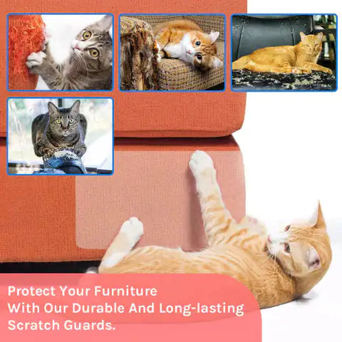 Durable Cat Furniture Protector - Scratch Proof Sofa & Couch Cover for Cats - Pet Proof Living Room Decor for Home Use