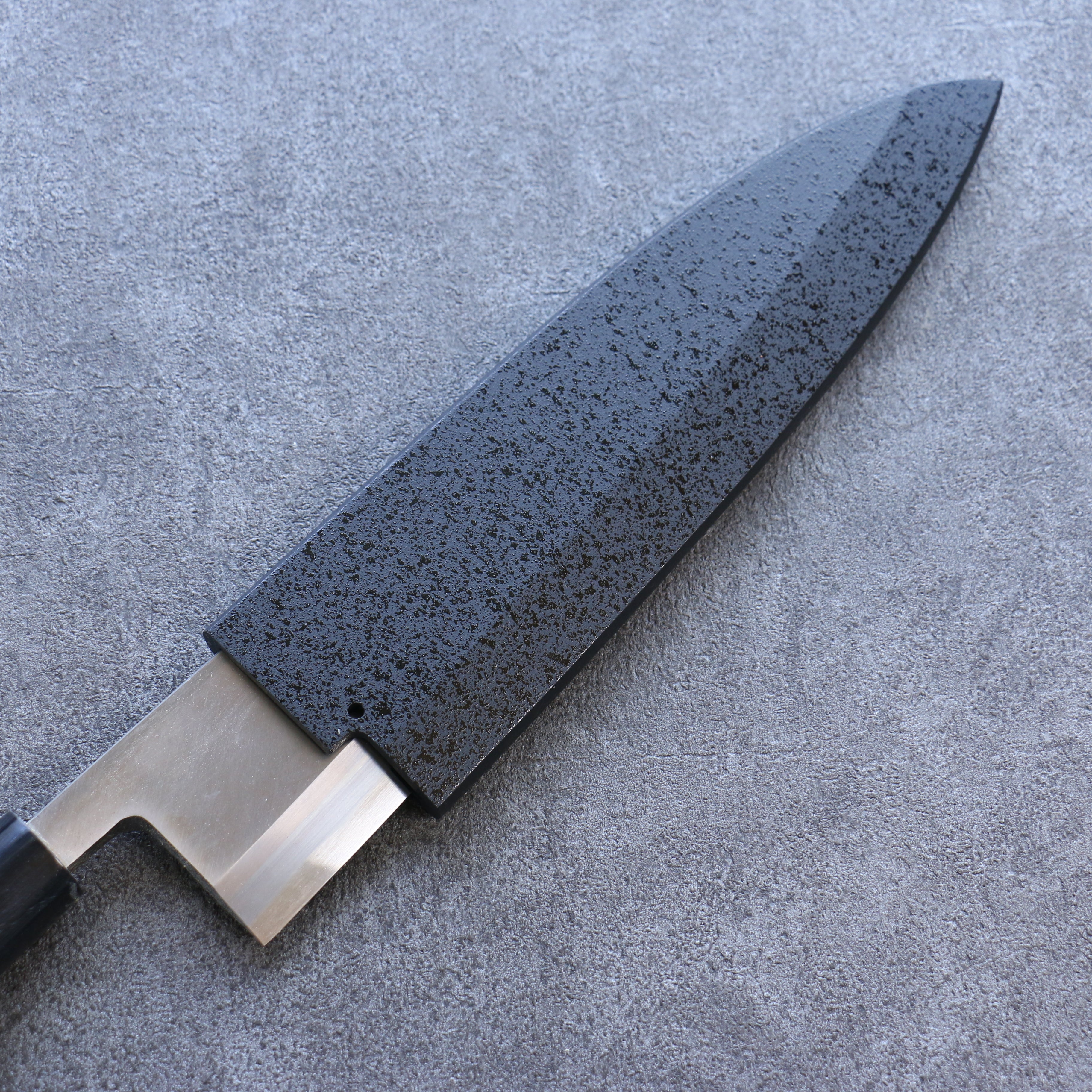 Premium Kuroshime Magnolia Sheath for 240mm Deba Knife - Handcrafted Plywood Pin by Kaneko - Perfect for Japanese Kitchen & Professional Chefs