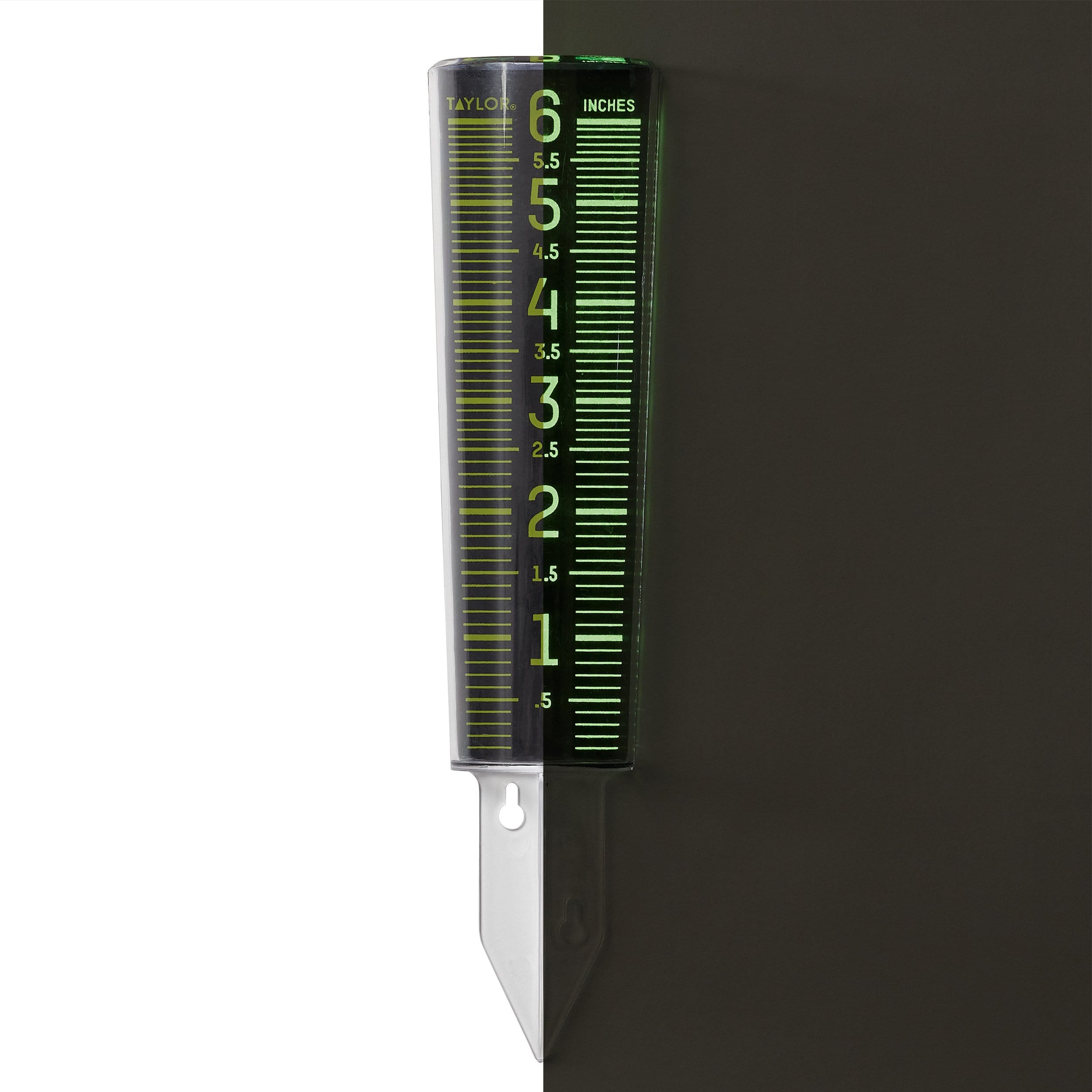 ClearVu 6 Glow in the Dark Rain/Sprinkler Gauge - Accurate Water Measurement for Lawn, Garden & Outdoor Irrigation - Perfect for Homeowners & Gardeners