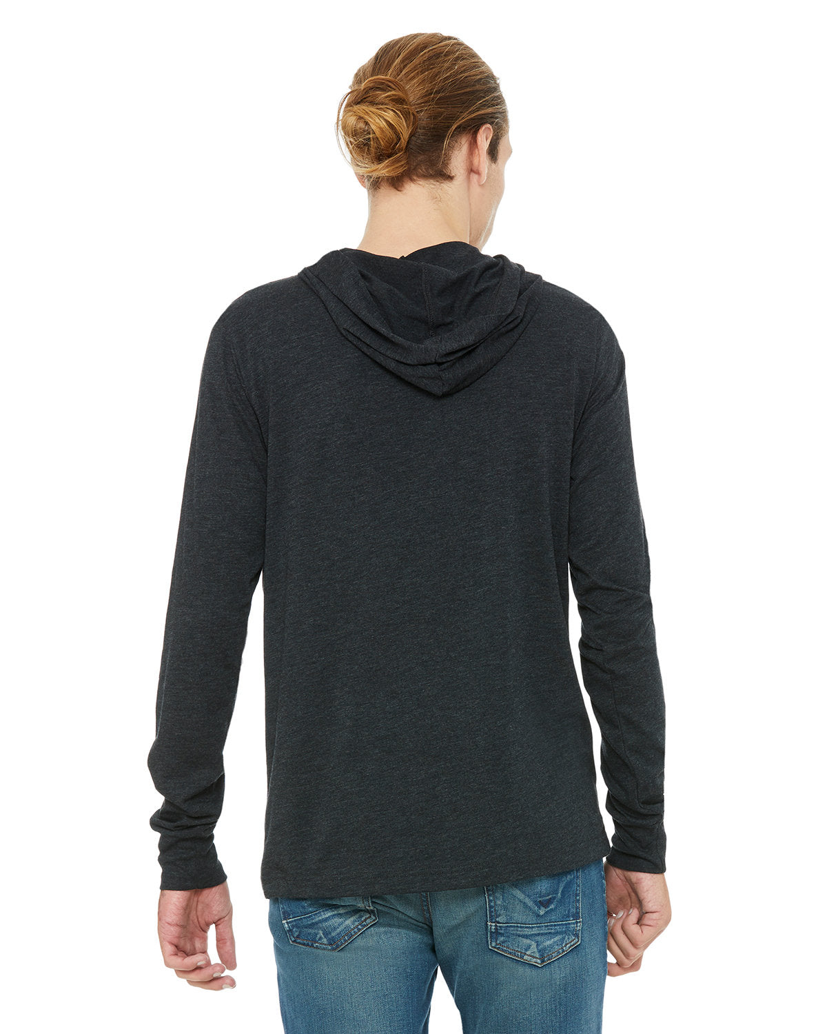 Bella + Canvas 3512 Unisex Jersey Long Sleeve Hoodie - Soft Cotton Pullover Sweatshirt for Men & Women - Perfect for Casual Wear, Gym, and Outdoor Activities