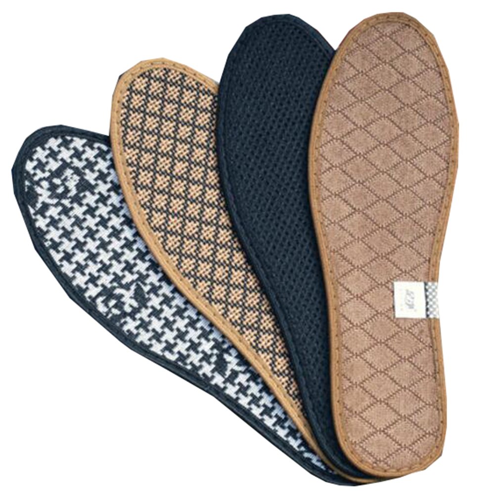4 Pairs Breathable Deodorant Shoe Insoles for Men & Women - Odor Control & Comfort Cushioning - Perfect for Running, Work & Everyday Use