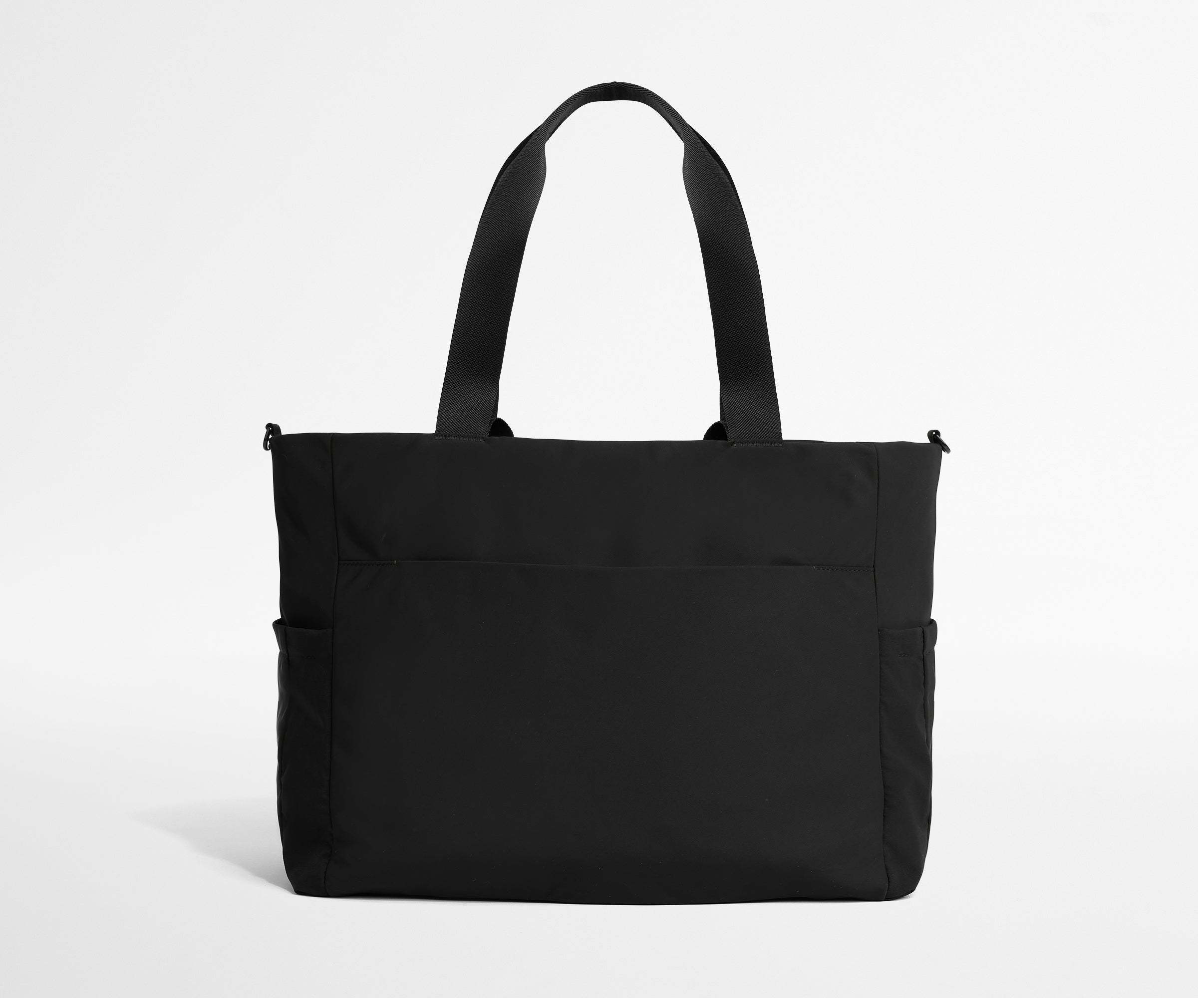 Lightweight Diaper Bag Tote in Jet Black - Stylish & Spacious Baby Essentials Organizer for Moms on the Go, Perfect for Travel, Shopping & Daily Outings