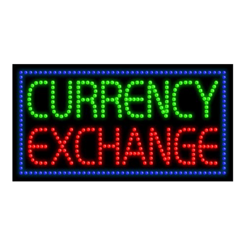 Currency Exchange LED Sign with Bright Dots - Perfect for Banks, Airports & Retail Stores | #21283