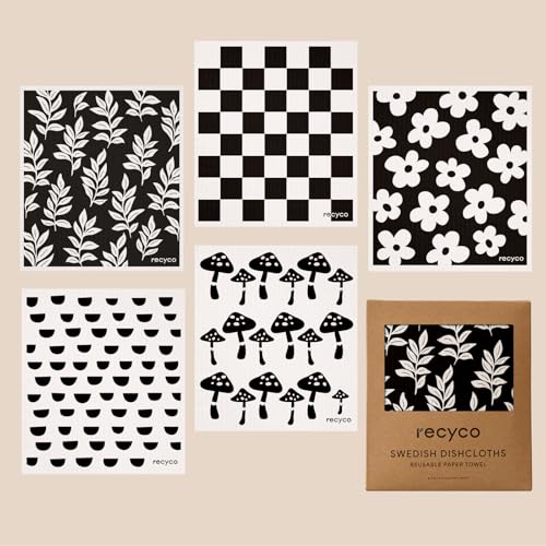 Black & White Mystic Meadows-5 Pack