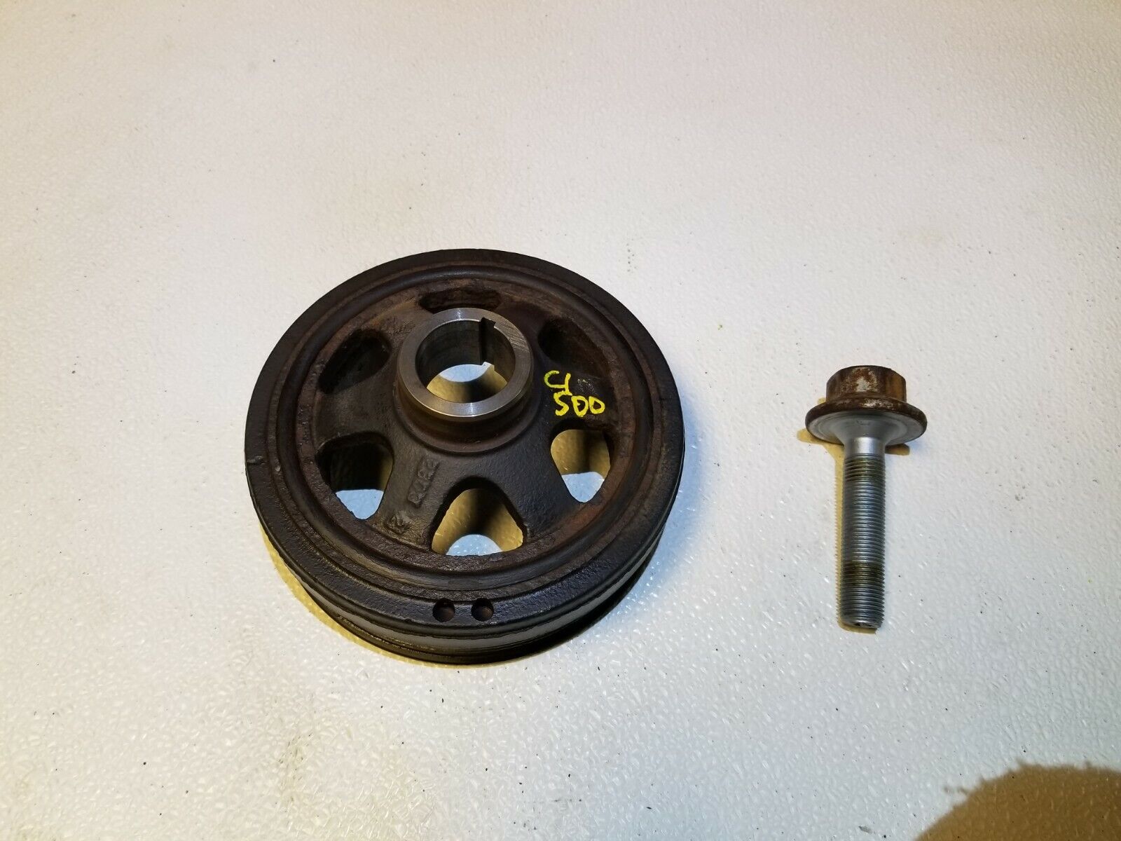 Original 03 04 05 06 Mercedes CL500 Crankshaft Pulley Harmonic Balancer OEM M113 5.0L V8 Engine Part - Replacement for Smooth Performance & Vibration Reduction