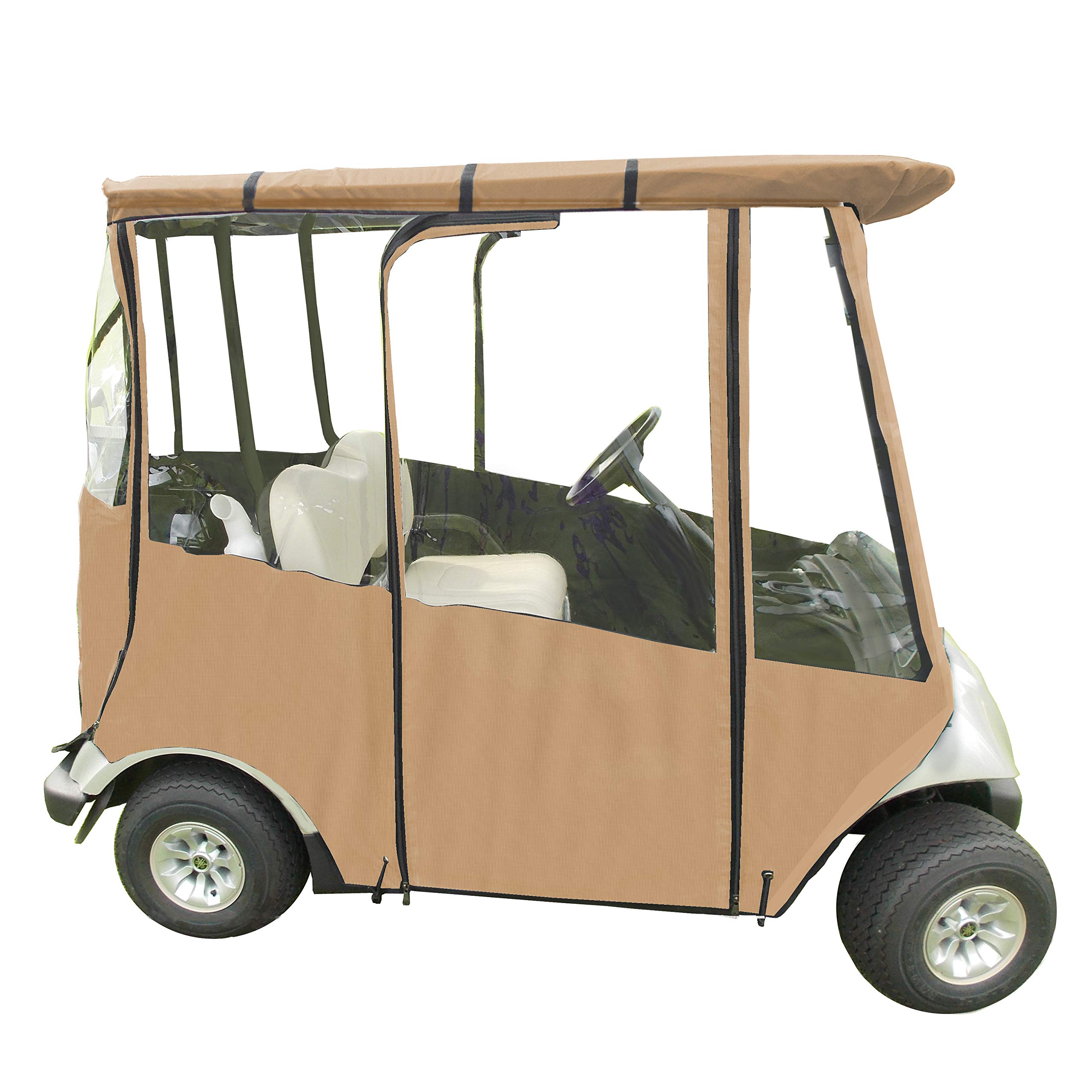 Premium Golf Cart Cover for Yamaha Drive & Drive 2 - Waterproof, UV Resistant, Portable & Drivable 4-Sided Protection - Ideal for Outdoor Storage & Travel