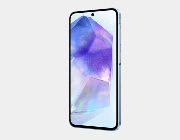 Samsung Galaxy A55 5G Unlocked Smartphone - 256GB ROM 8GB RAM Dual SIM GSM - Awesome Ice Blue | Perfect for Streaming, Gaming & Work on the Go