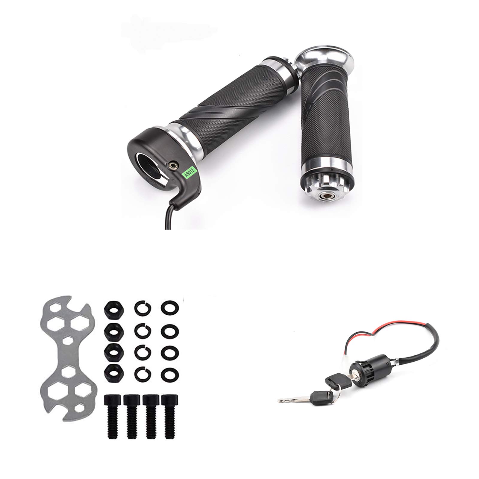 48V 1000W Brushed DC Motor Kit - High Speed Electric Motor with DC Brush Controller, Throttle & Ignition Lock for Dirt Bike, eBike, ATV, Go Kart, Moped - Perfect for Off-Road Adventures & DIY Electric Vehicle Projects