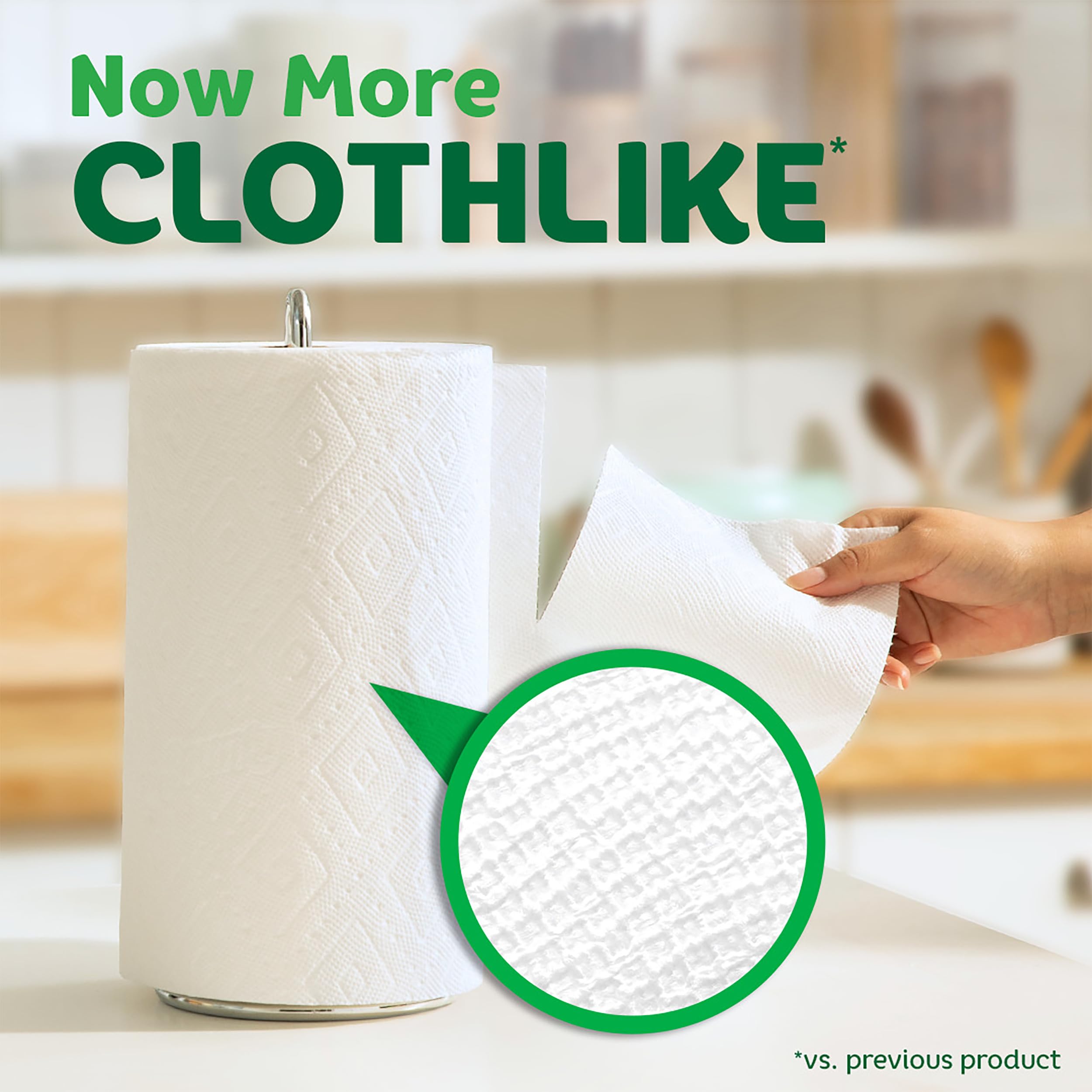 Bounty Quick-Size Paper Towels | White | 12 Family Rolls (30 Regular Rolls) | Ultra Absorbent for Kitchen, Spills & Cleaning