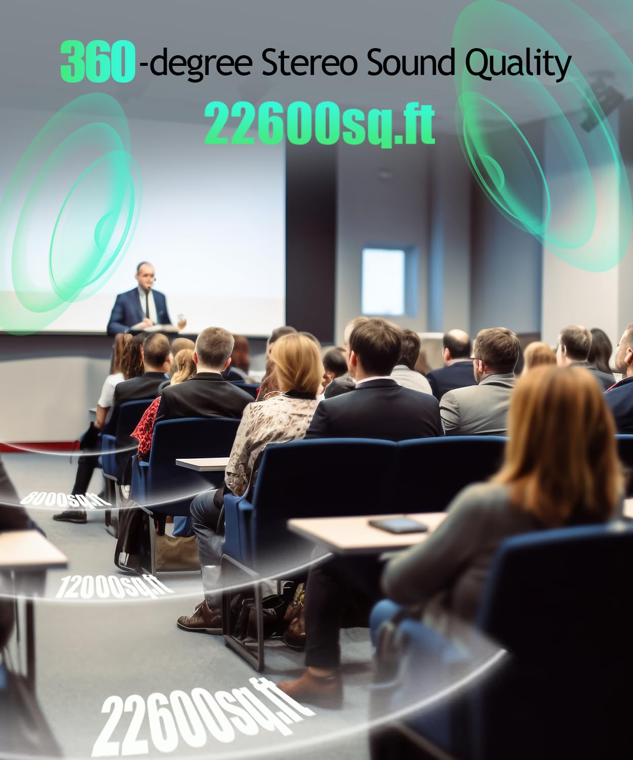 SHIDU Wireless Voice Amplifier with Headset Microphone - Bluetooth Portable PA System for Teachers, Classroom, Meetings & Outdoor Use | Rechargeable Megaphone for Public Speaking, Presentations & Events