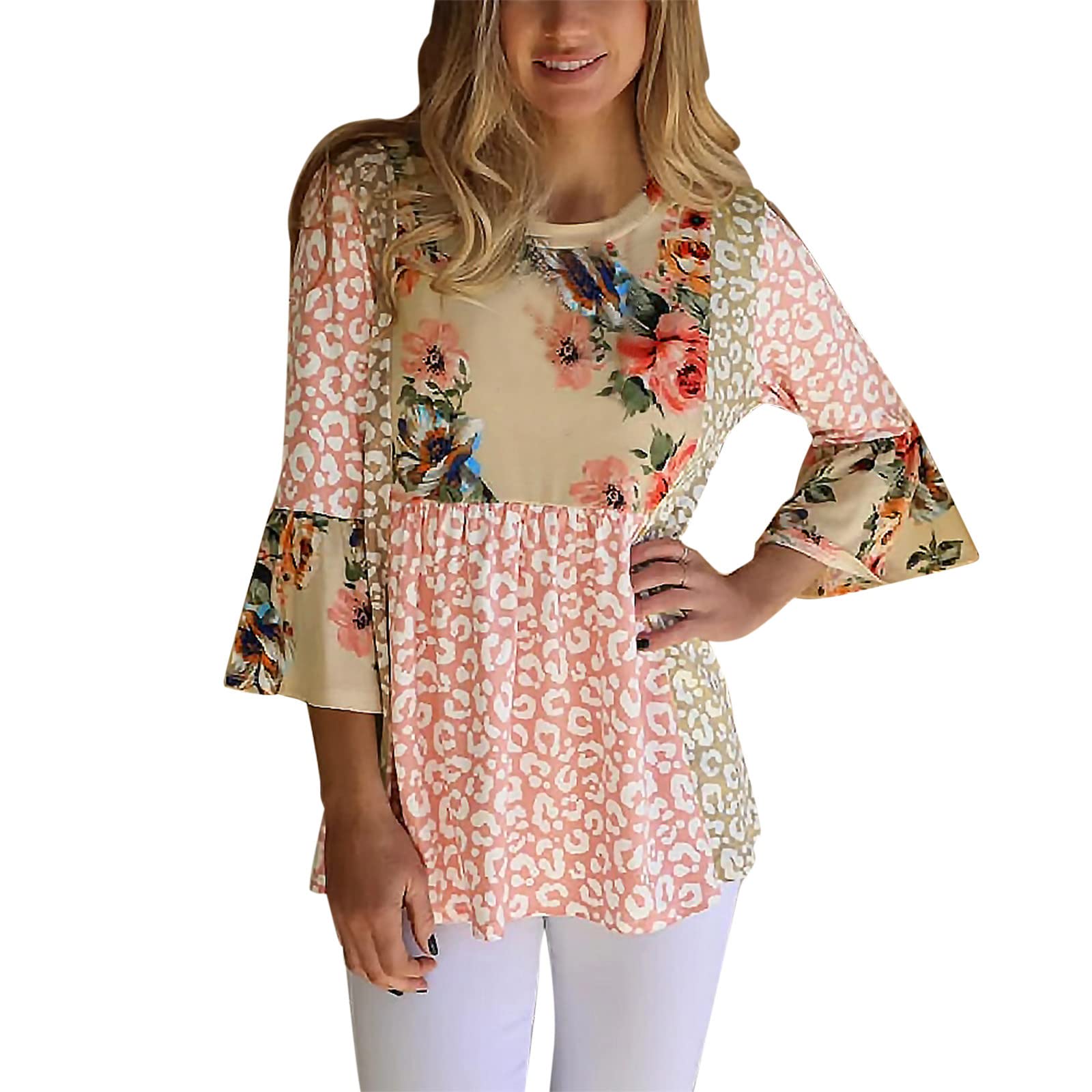 Women's V-Neck Lace Short Sleeve Tunic Tops - Casual Blouse Shirts for Women | Perfect for Office, Date Night & Summer Outfits