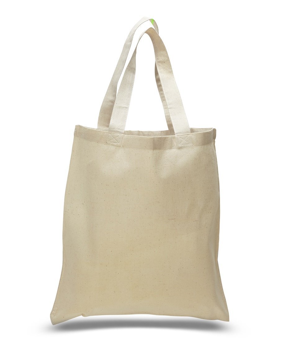 48 Pack 100% Cotton Blank Reusable Tote Bags - Bulk Natural Canvas Shopping Bags for Groceries, Events & DIY Crafts (4 Dozen)