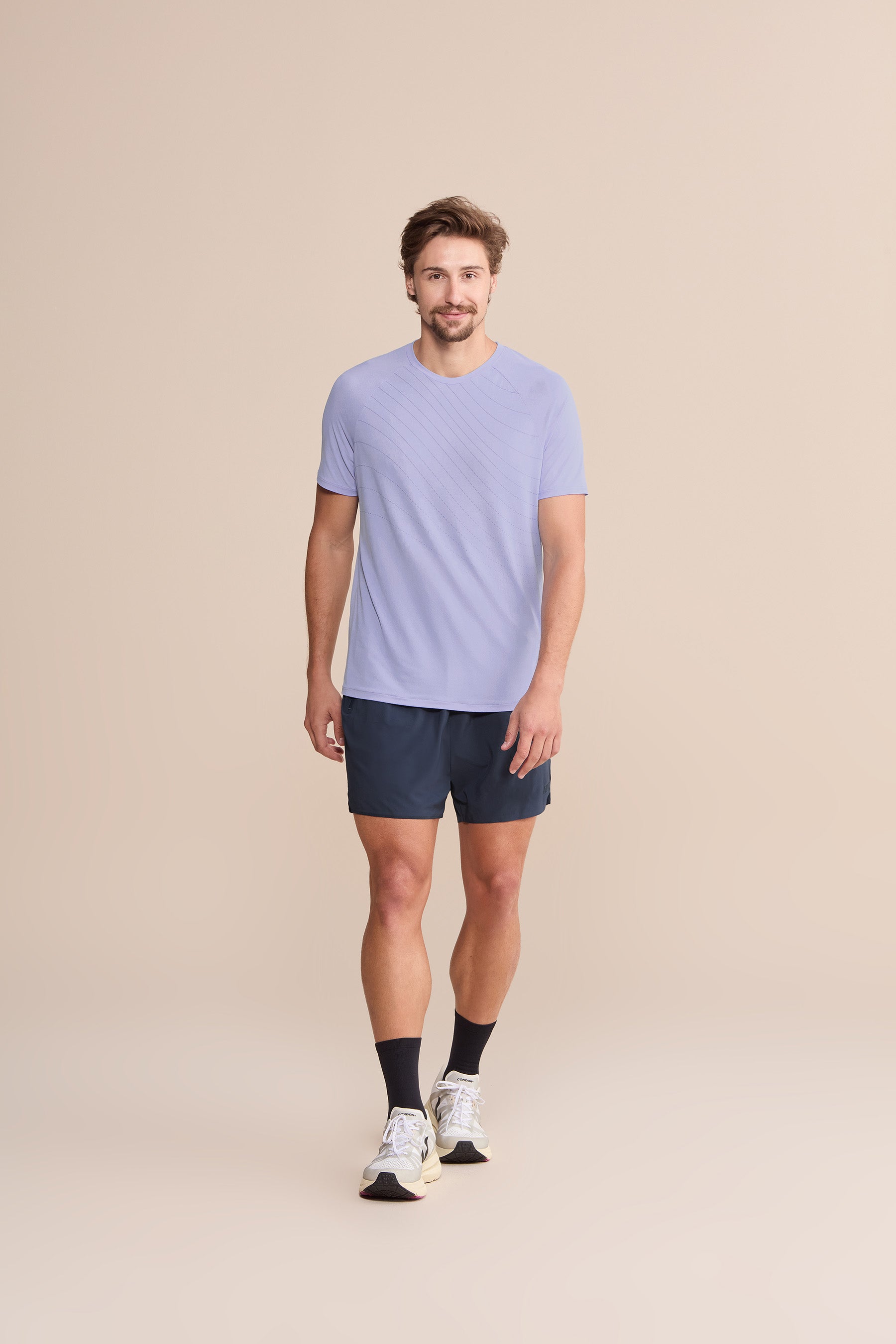 Men's Comfortable Raglan Wave T-Shirt - Soft Casual Tee for Everyday Wear, Gym, and Outdoor Activities