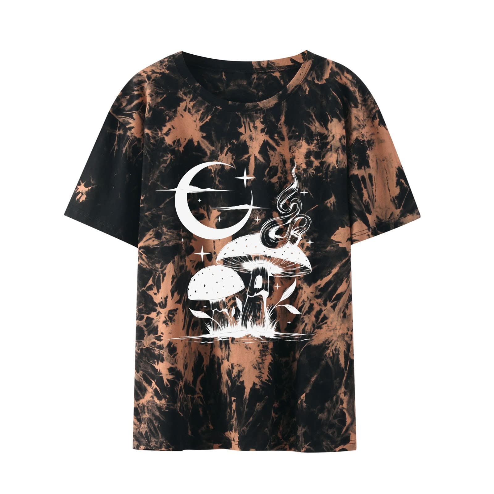 Women's Tie Dye Graphic Tees - Cute Juniors Tops & Teen Girl T-Shirts - Funny Casual Crewneck Short Sleeve Shirts for Everyday Wear, School, and Street Style