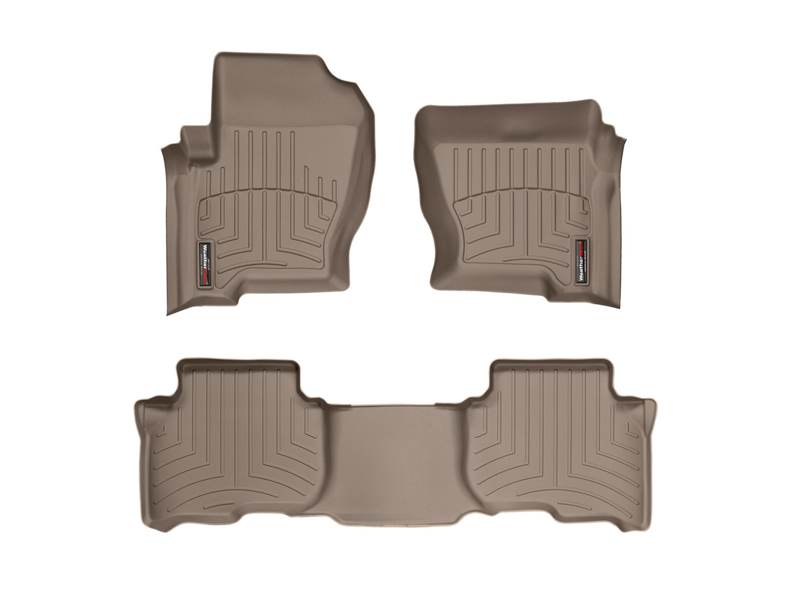 WeatherTech Custom Fit All-Weather Floor Mats for Cars & Trucks - Heavy Duty Protection (Model 44046-1-2) | Perfect for Daily Commutes, Road Trips & Off-Road Adventures